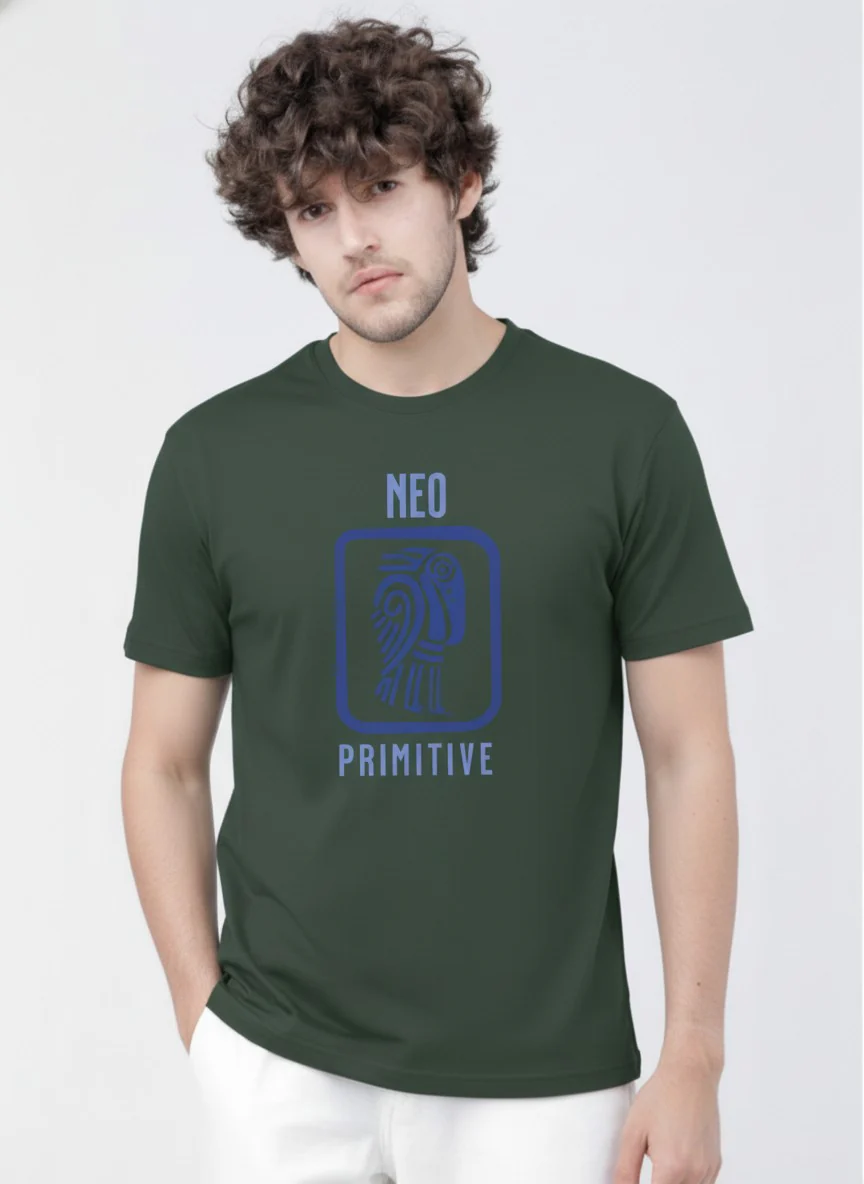 Men Cotton Tribal T-Shirt - Image 8