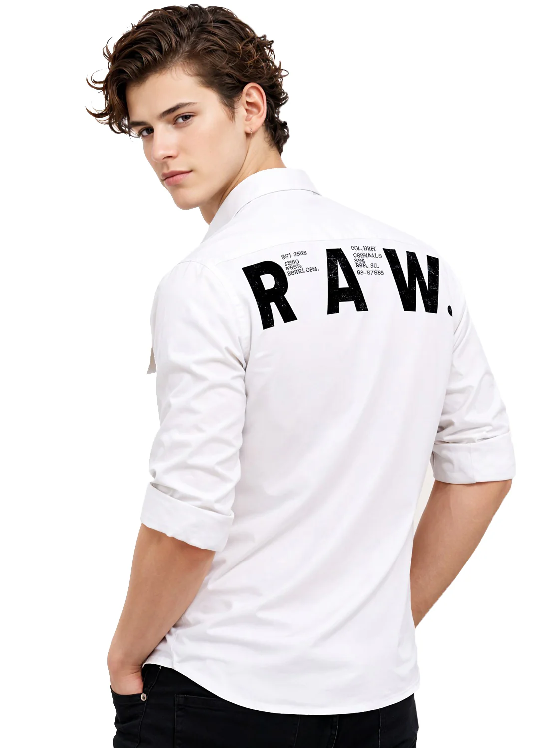 Men Cotton Twill Cargo Shirt - Image 3