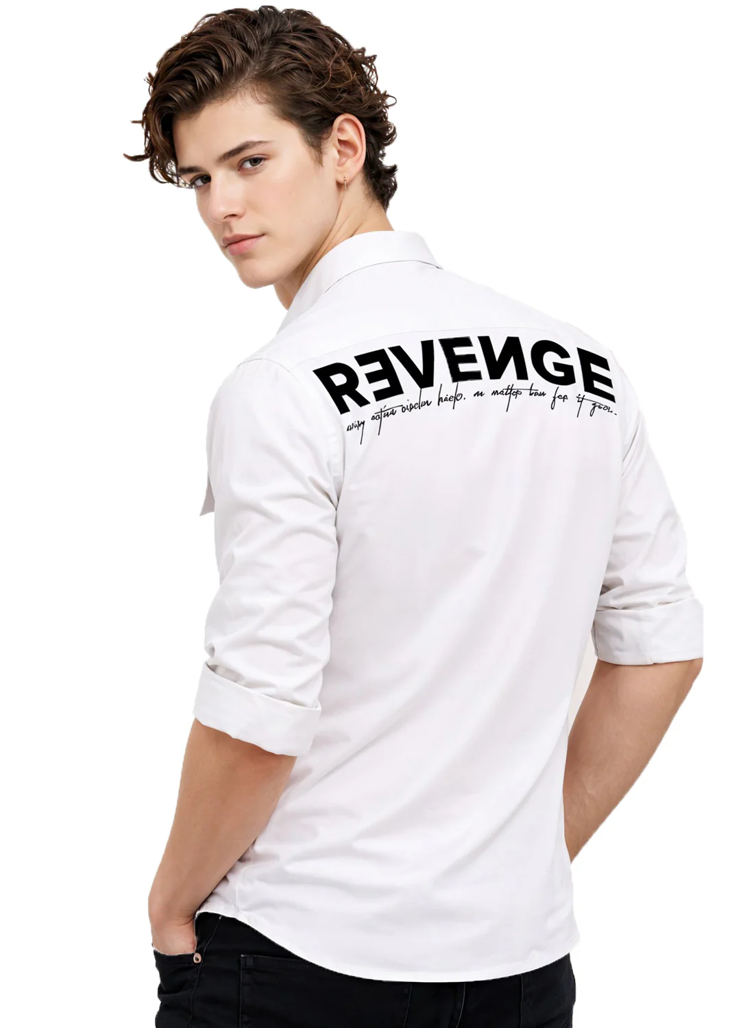 Men Cotton Twill Cargo Shirt - Image 3