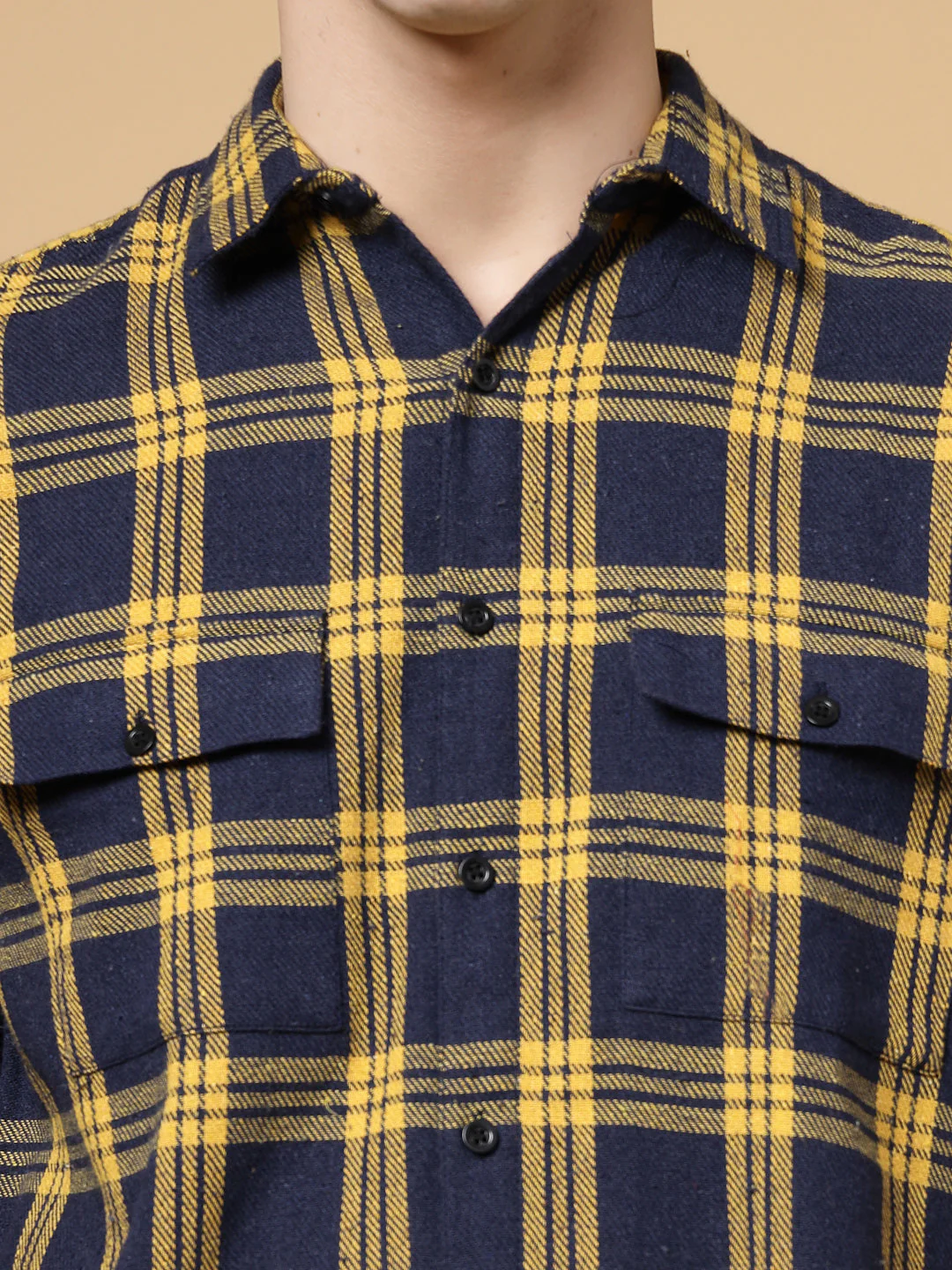 Men Cozy Flannel Shacket - Image 3
