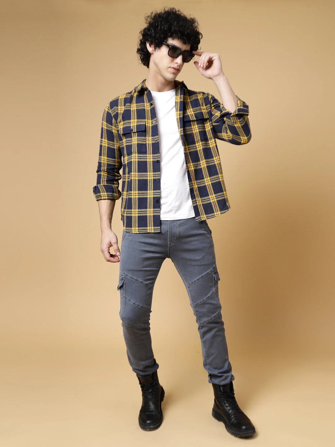 Men Cozy Flannel Shacket - Image 4