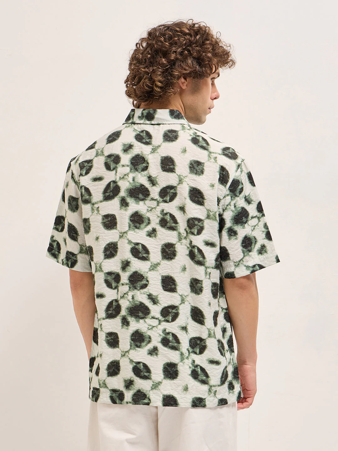 Men Cream Casual Shirt - Image 2