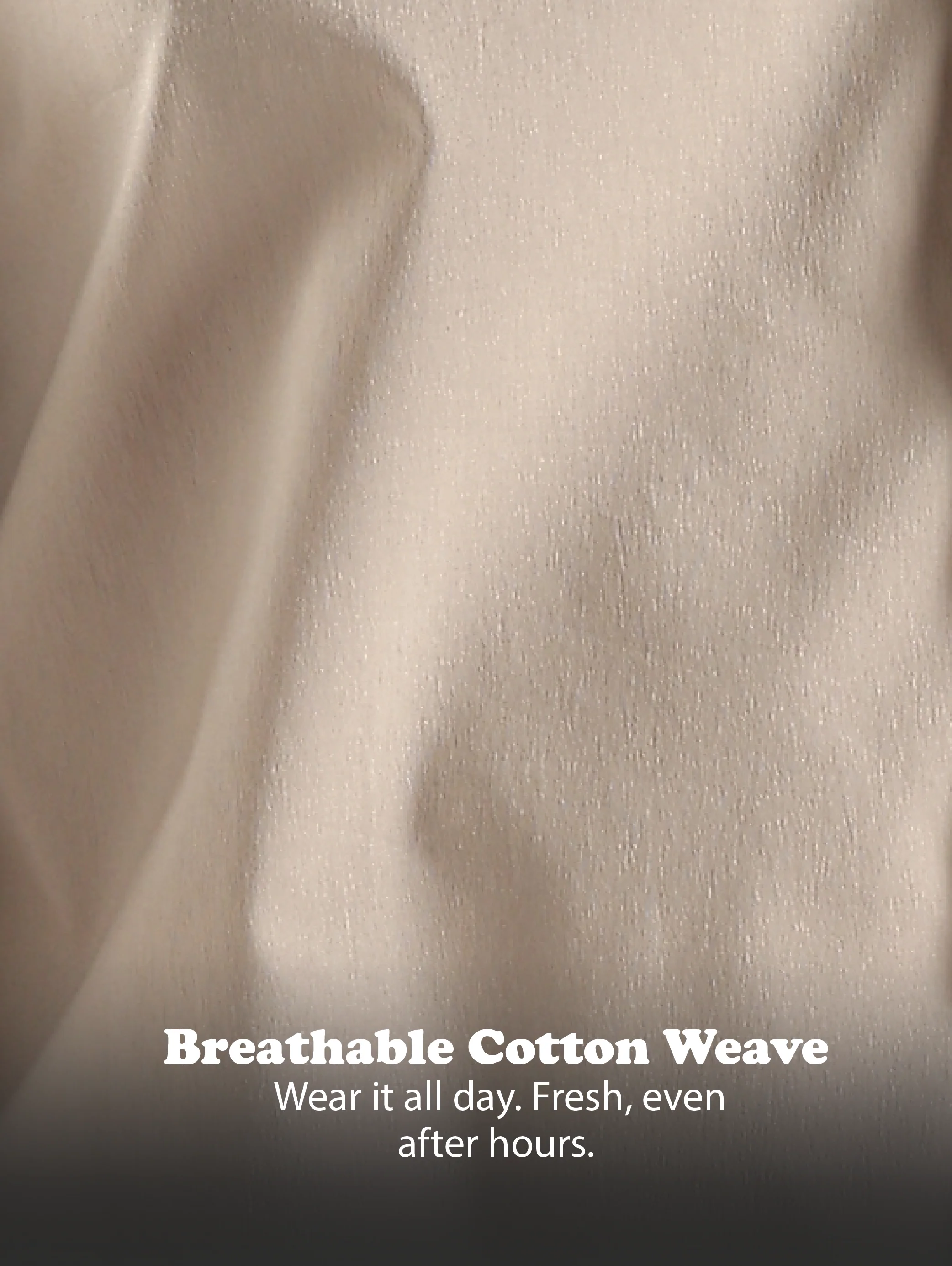 Men Cream Cotton Slim Fit Shirt - Image 12
