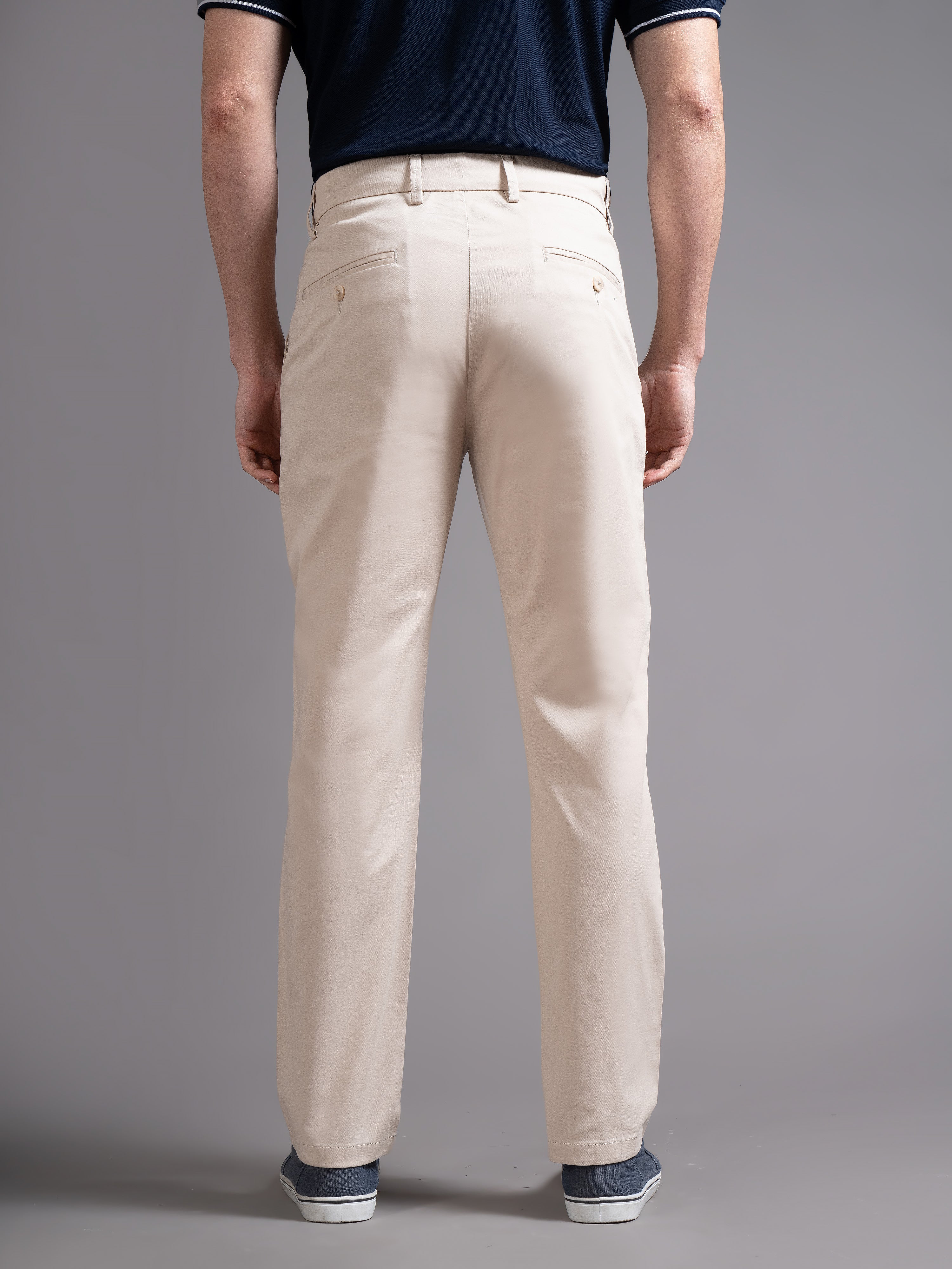 Men cream Smart Slim Fit Chinos - Image 4