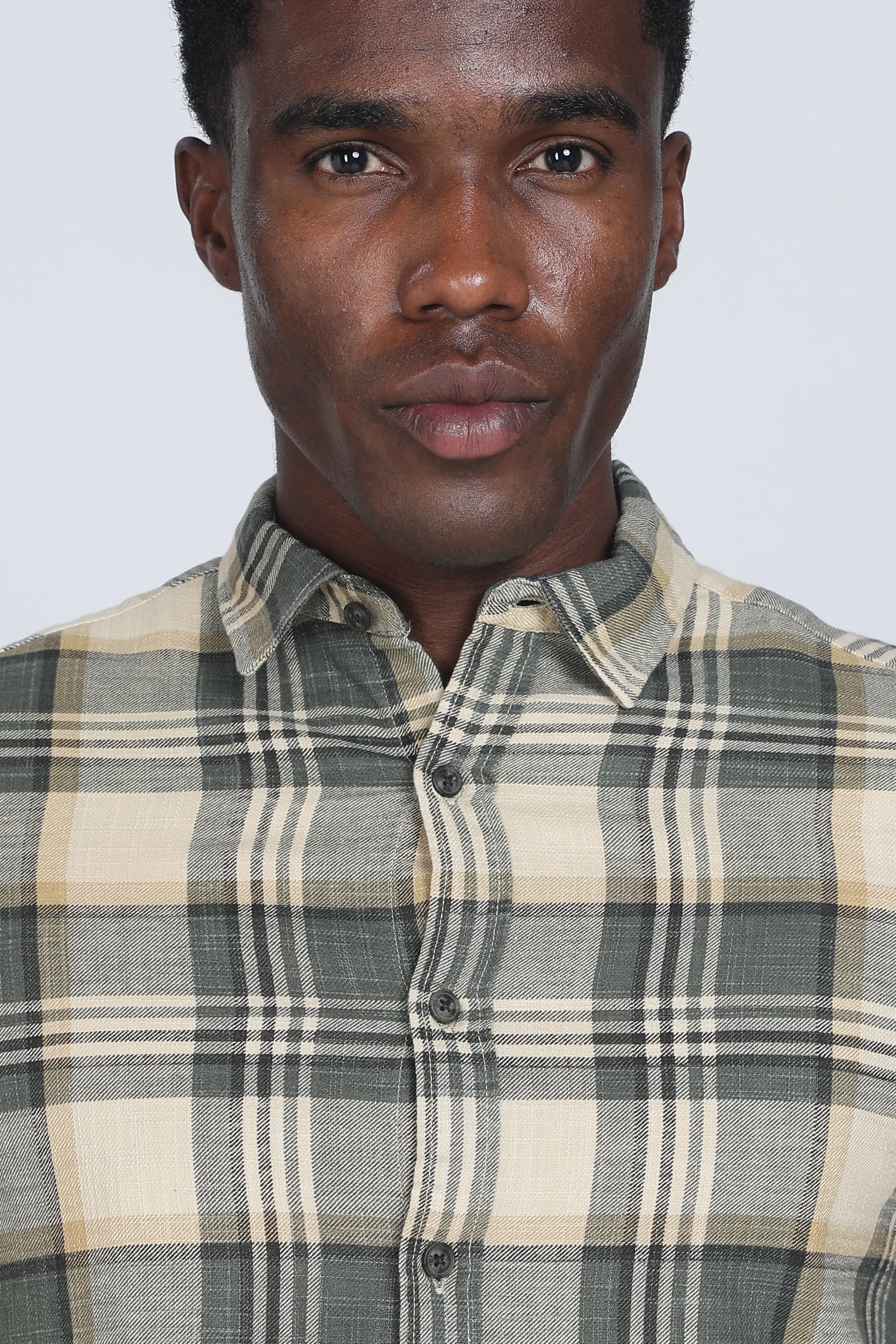Men Cynthia Slub Check Shirt - Image 5