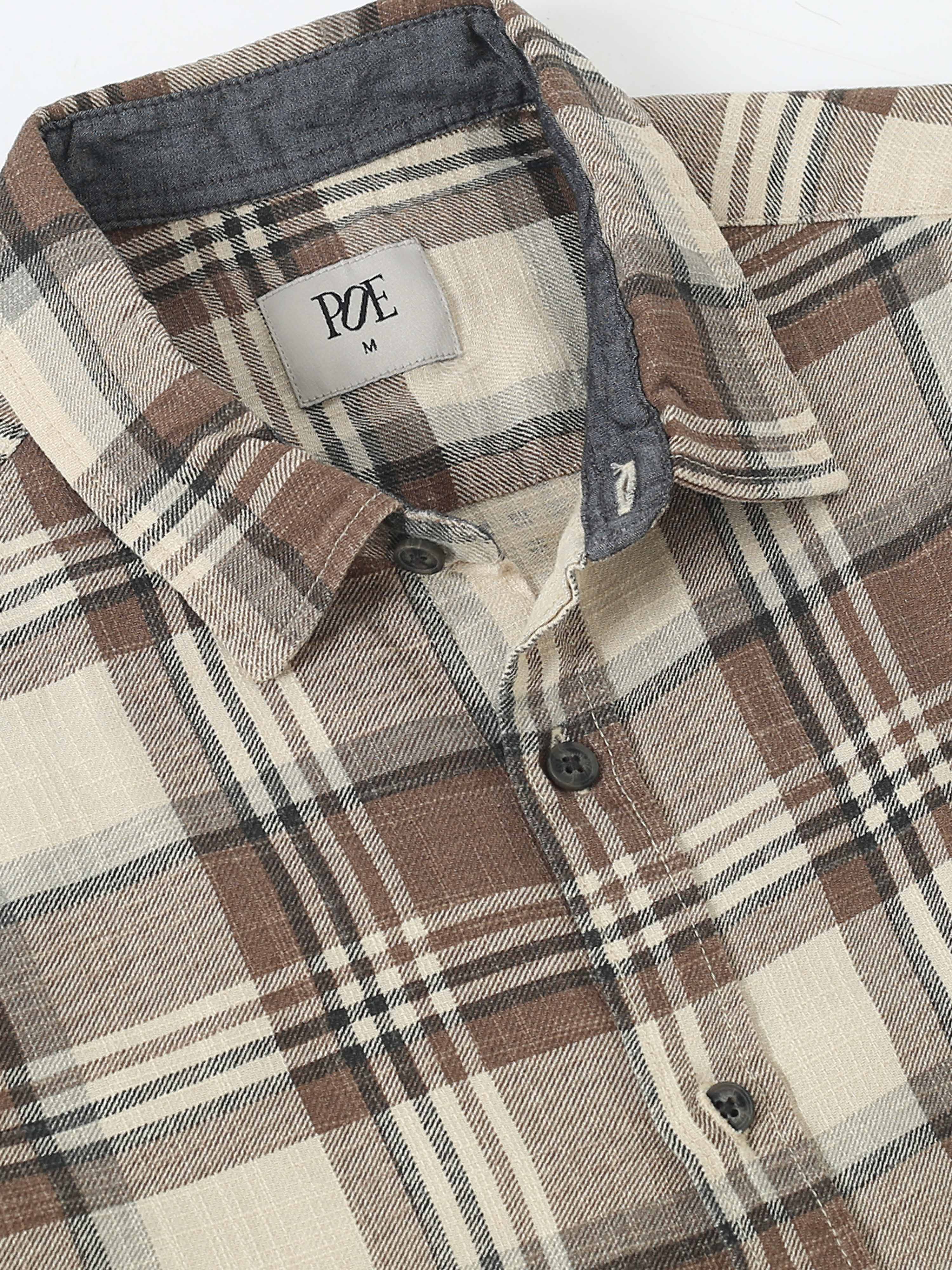 Men Cynthia Slub Check Shirt - Image 2