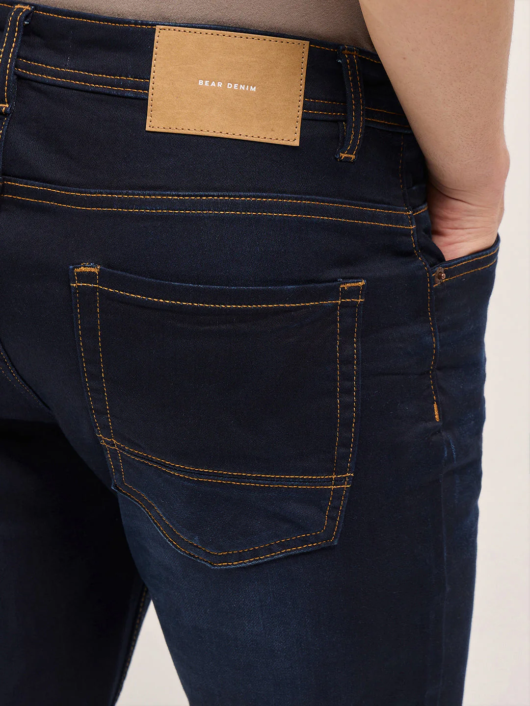 Men Blue Mid Fade Jeans - Image 6