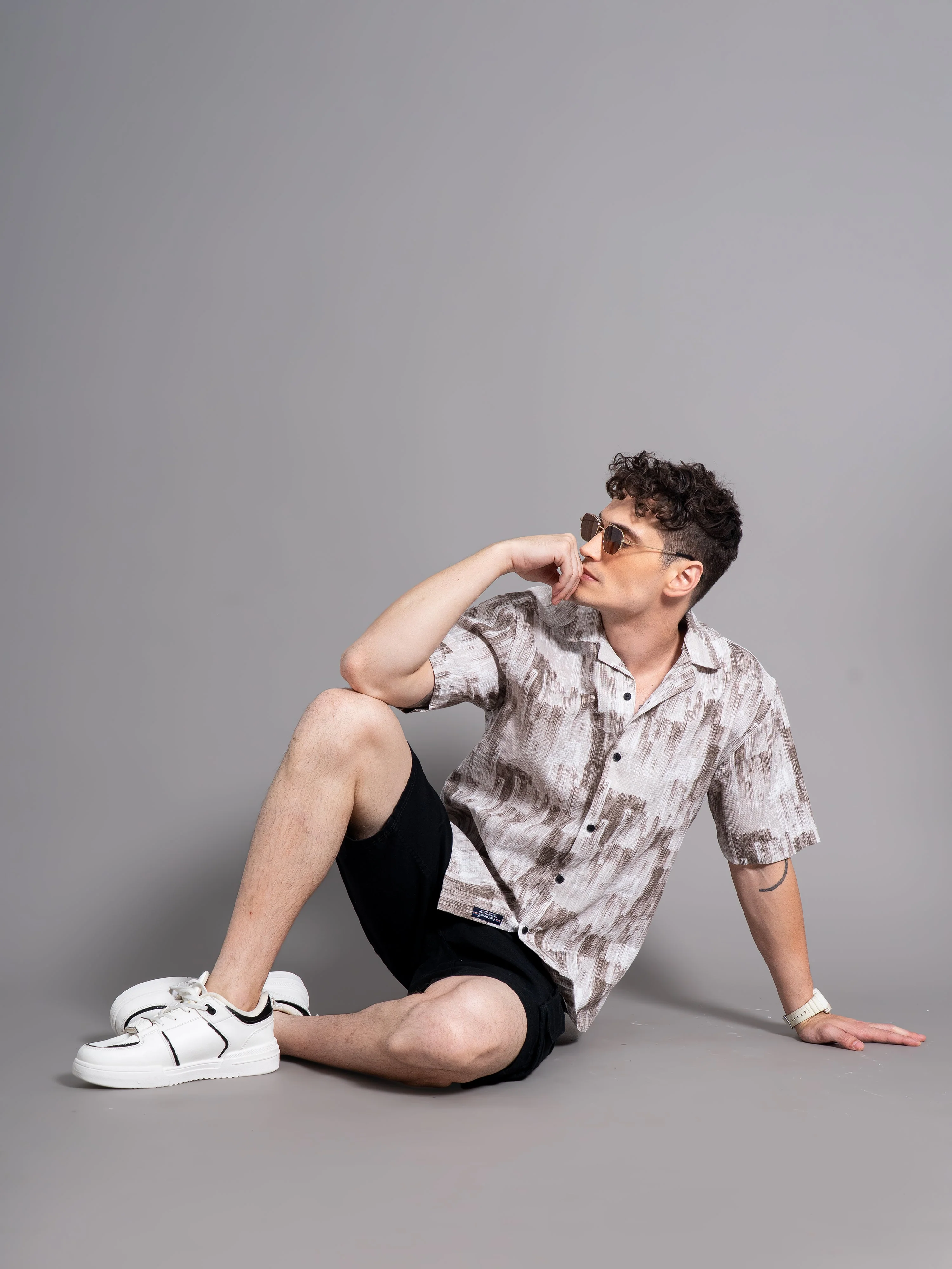 Men Derry Blue Waffle Shirt - Image 6