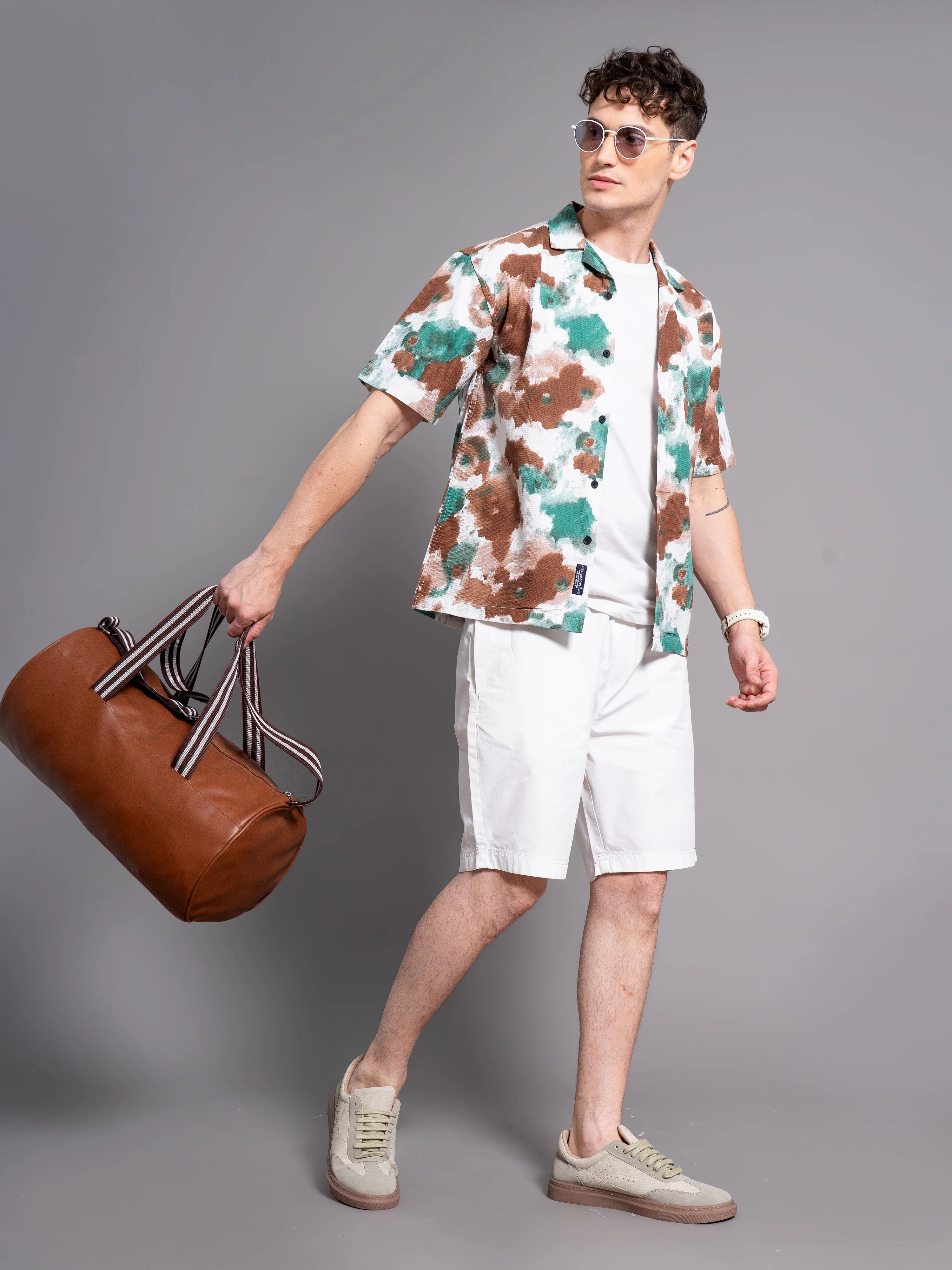 Men Derry Green Waffle shirt - Image 5