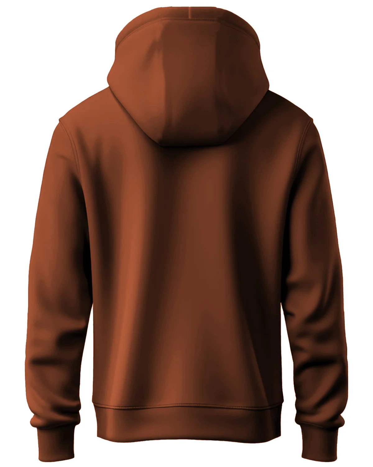 Men Brown Anime Hoodies - Image 3