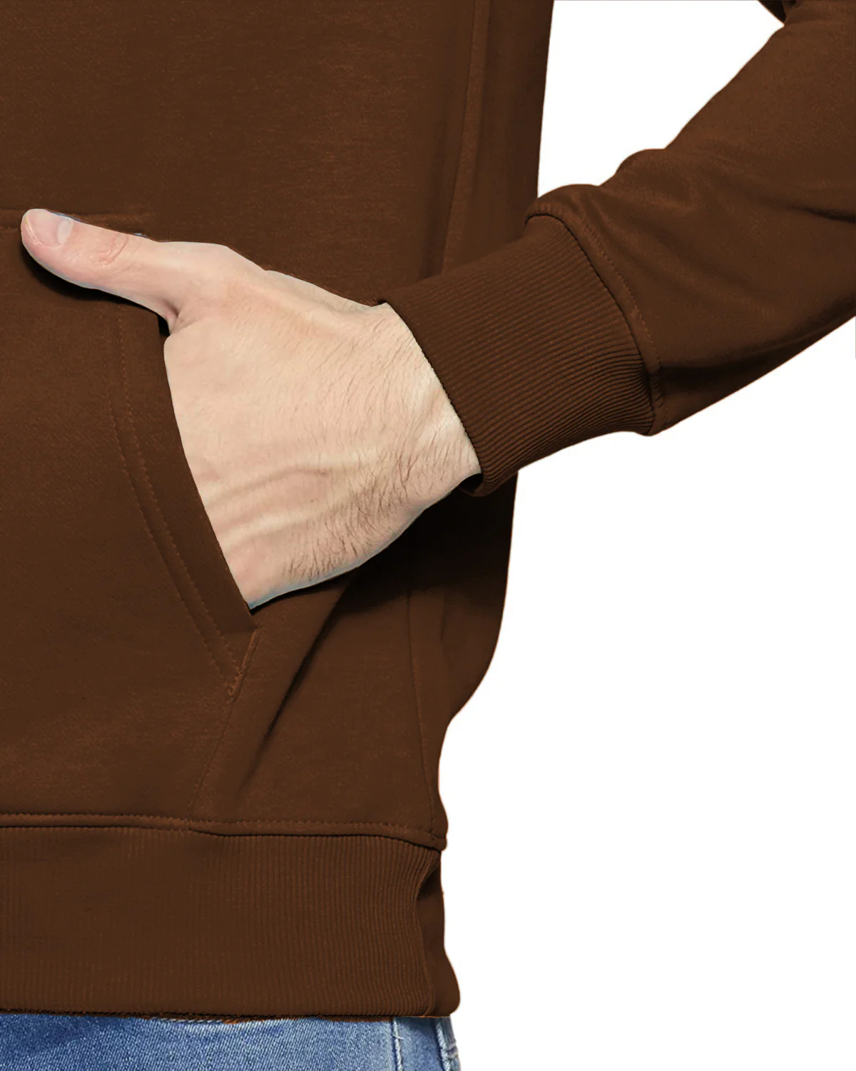 Men Brown Anime Hoodies - Image 5