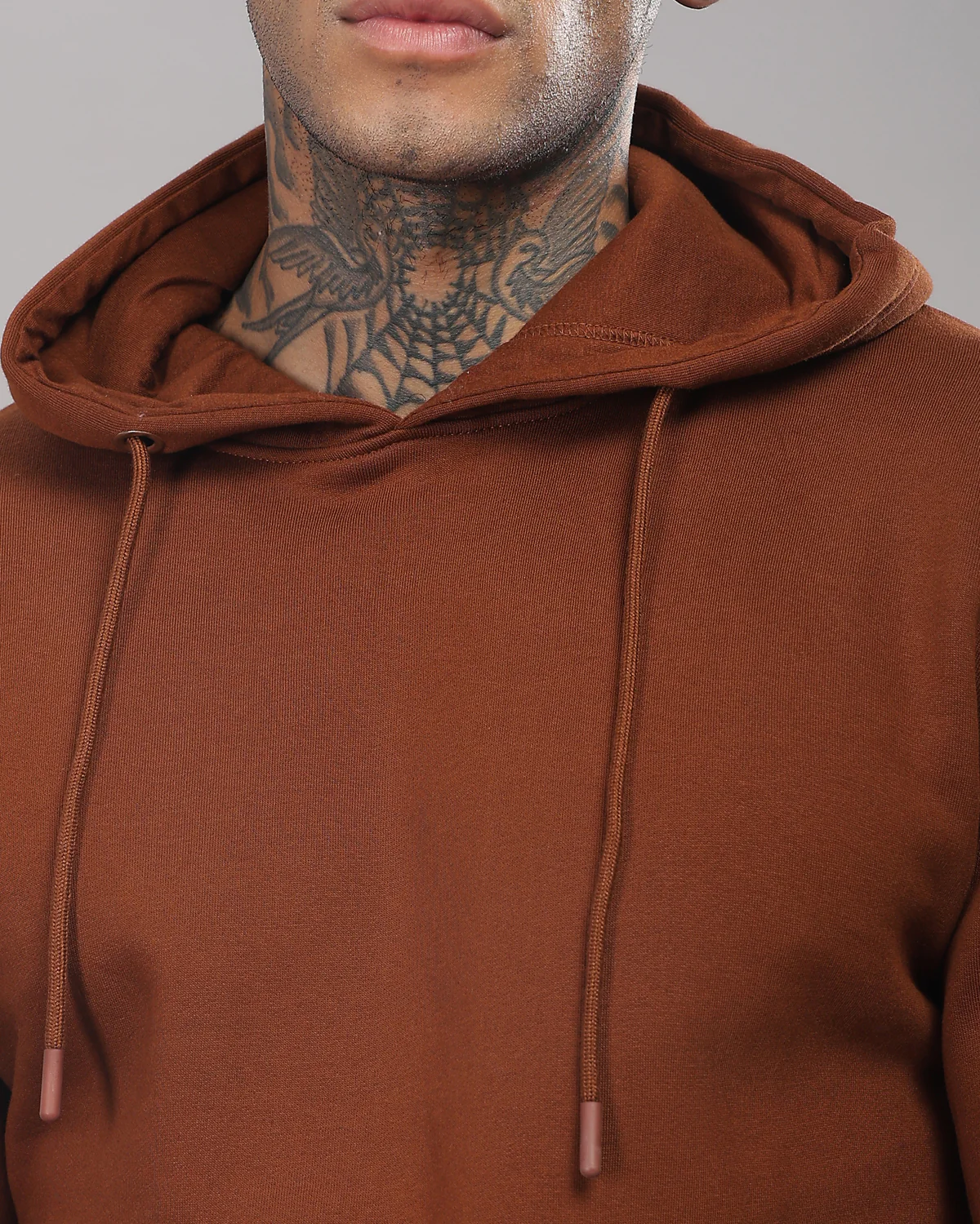 Men Downtown Brown Printed Hoodie - Image 4