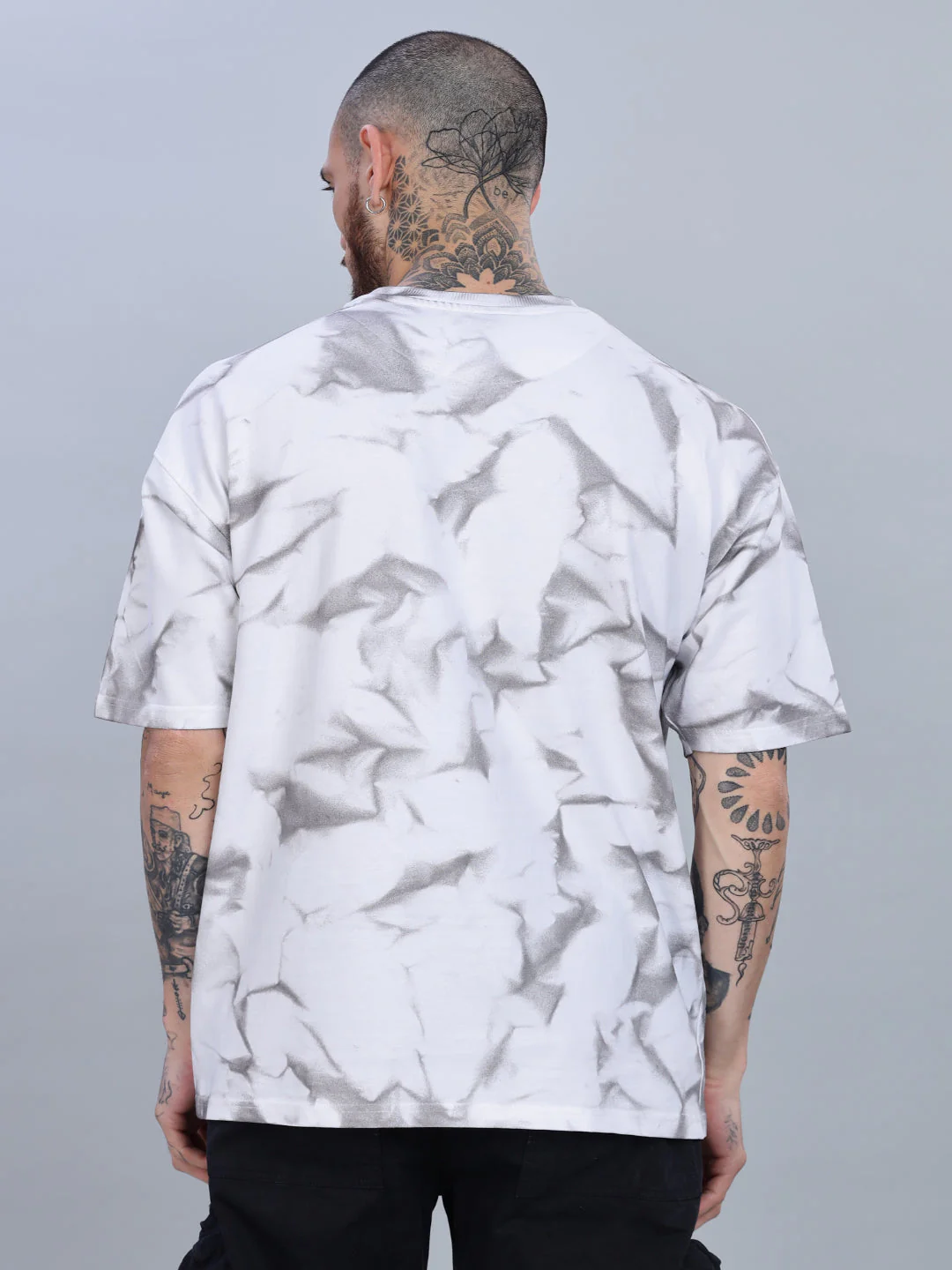 Men Dreamer Oversized White T-Shirt - Image 2