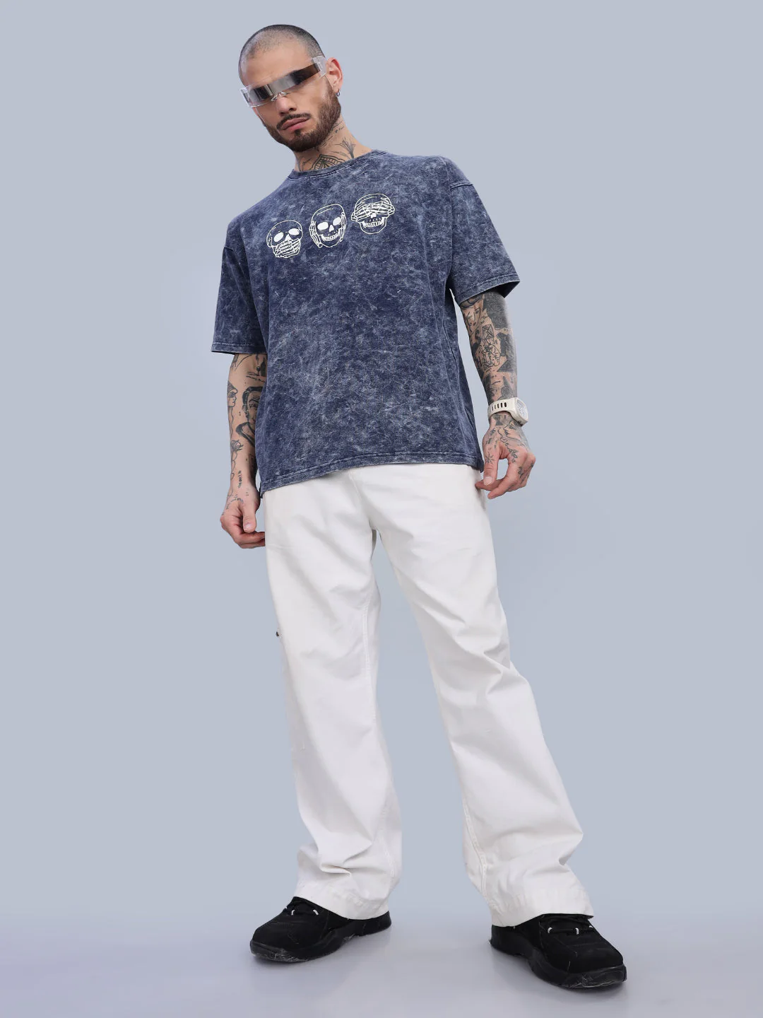 Men Dreamer Oversized White T-Shirt - Image 7