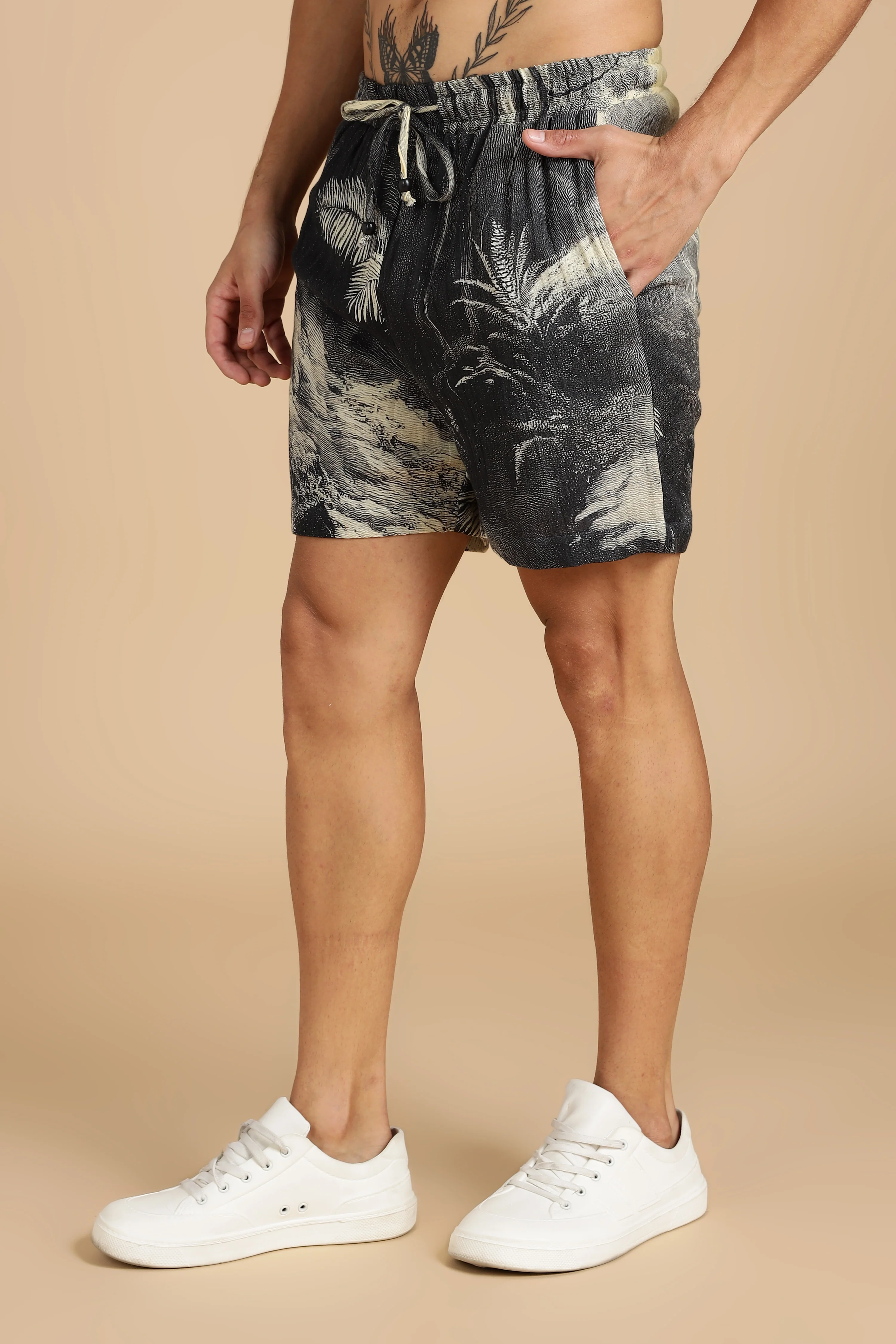 Men Eden Gauge Cotton Shorts - Image 10
