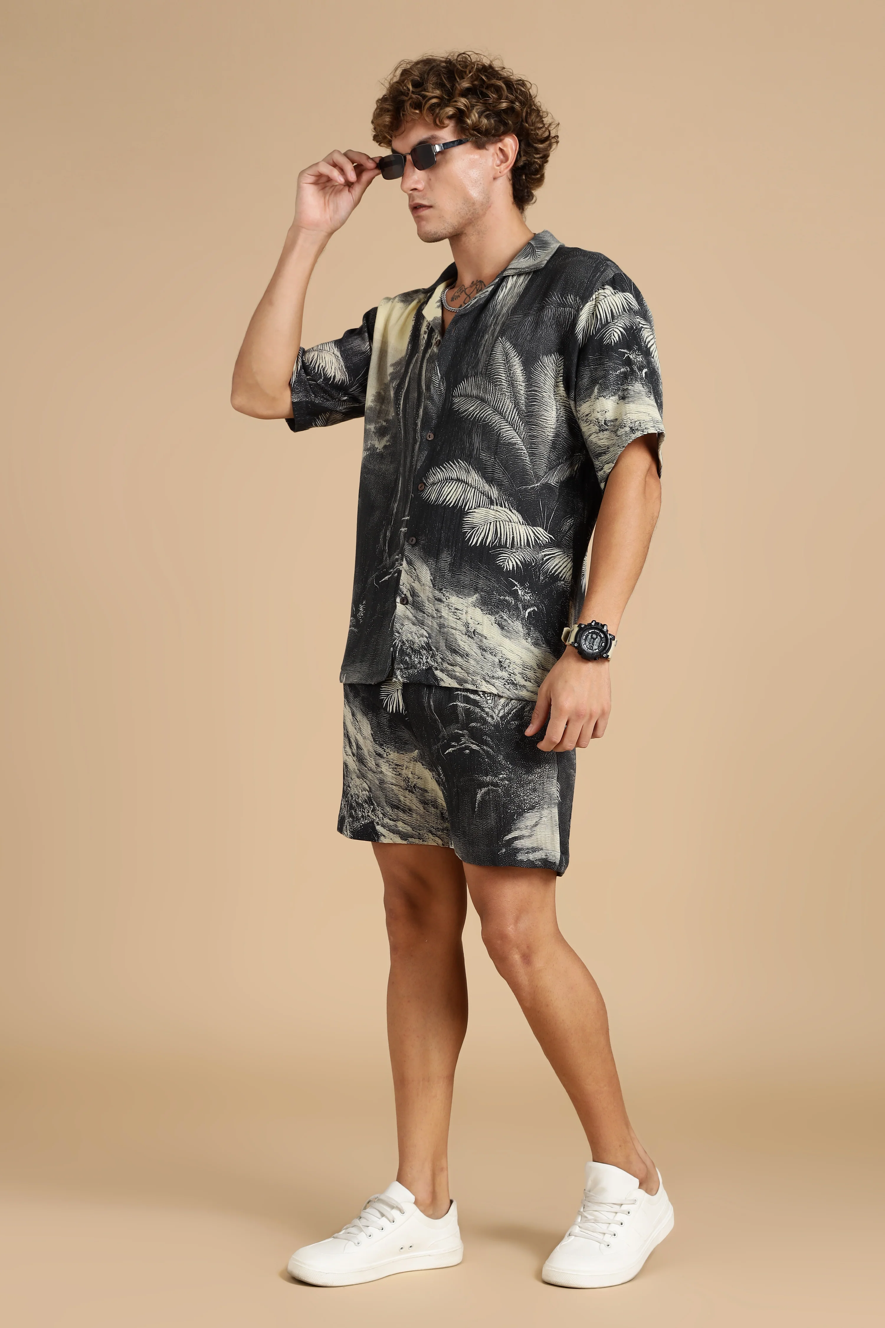 Men Eden Gauge Cotton Shorts - Image 4