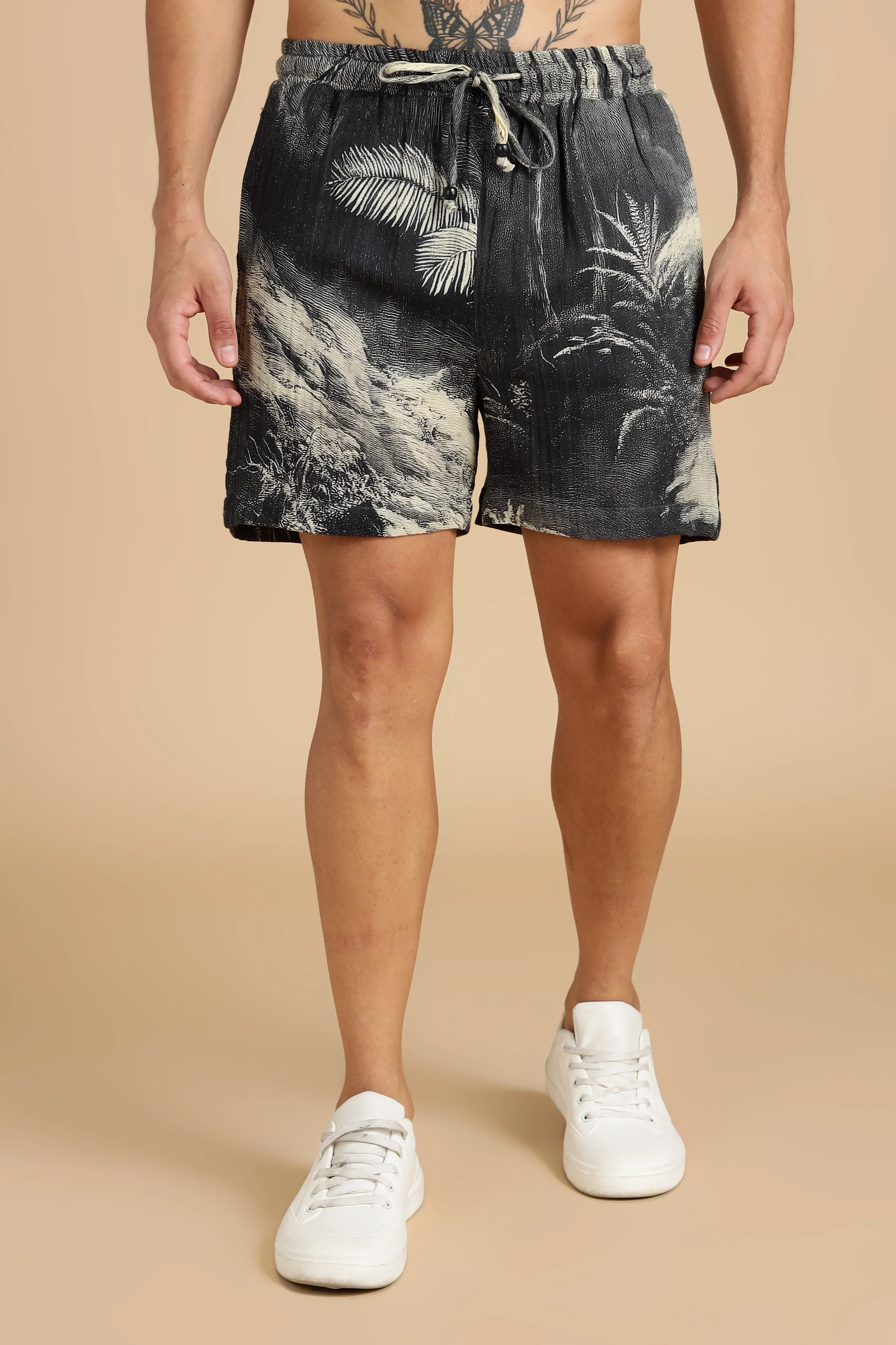 Men Eden Gauge Cotton Shorts - Image 5