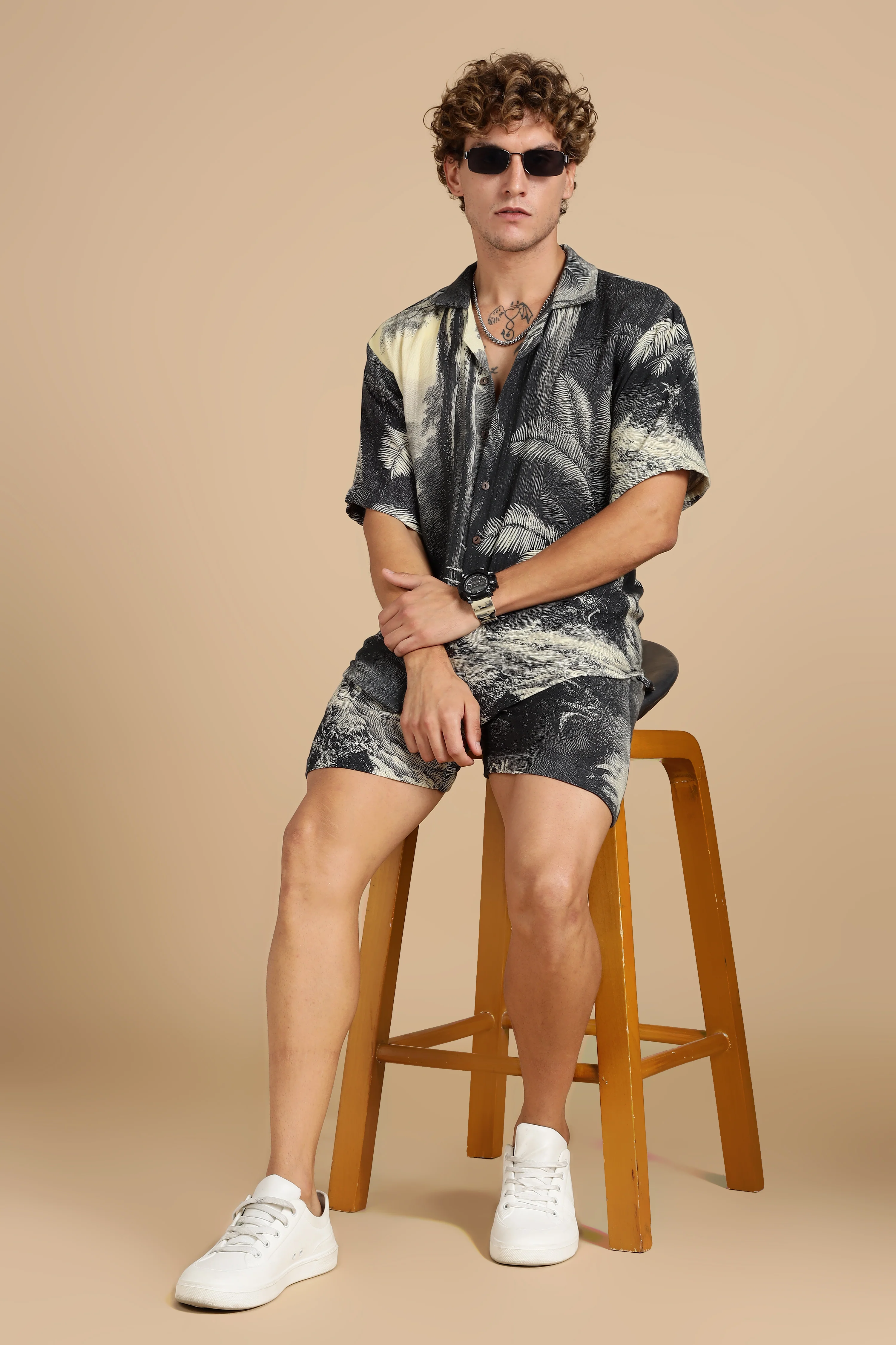 Men Eden Gauge Cotton Shorts - Image 6