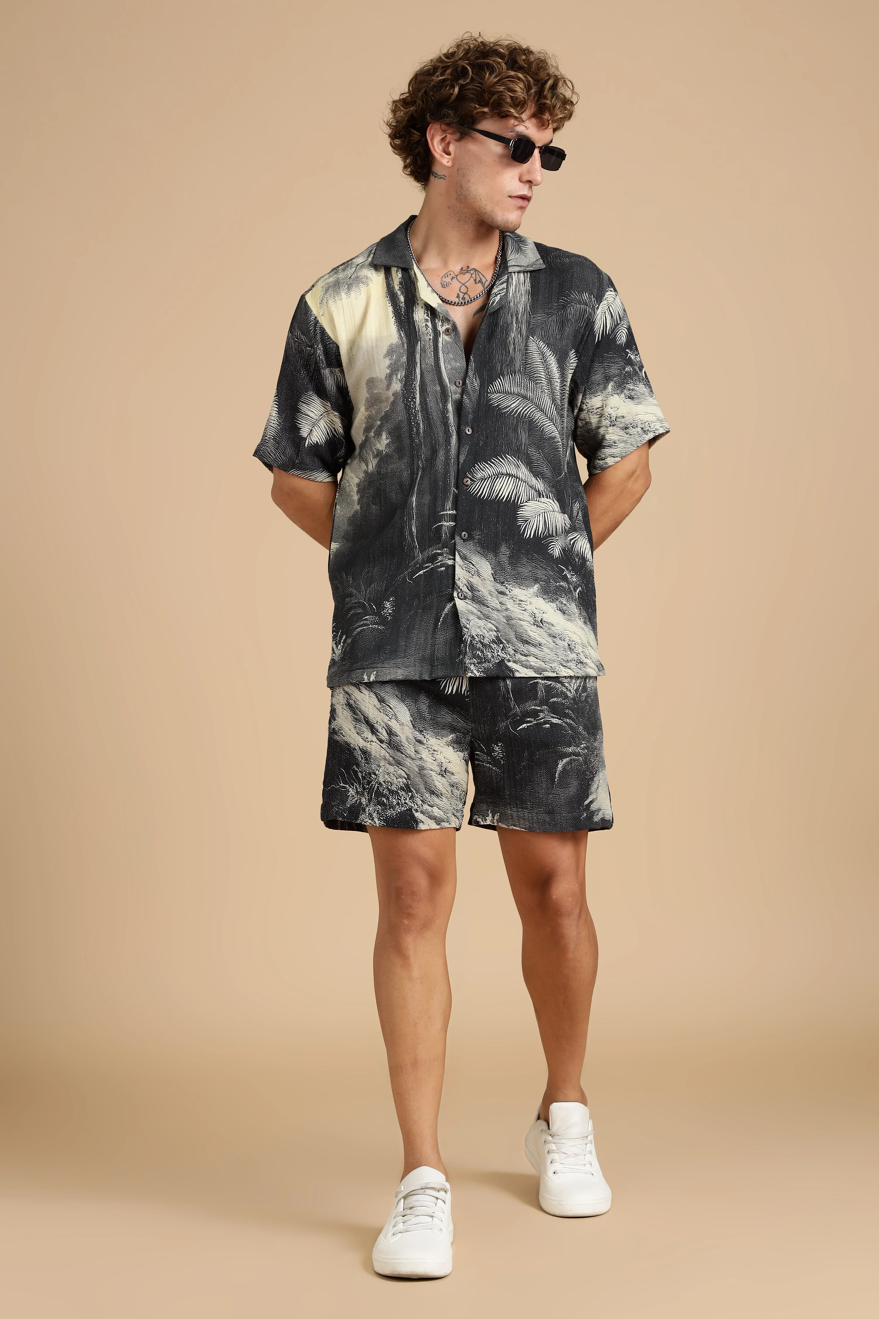 Men Eden Gauge Cotton Shorts - Image 8