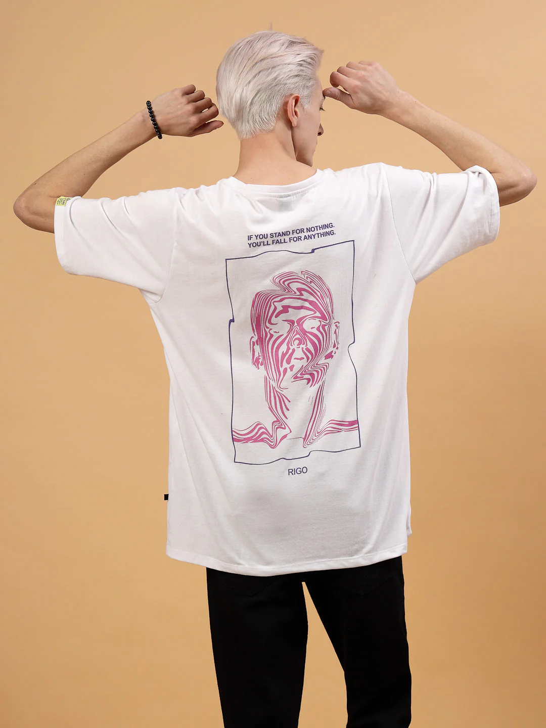 Men Effortless Cool  Oversized Cotton Tshirt - Image 4