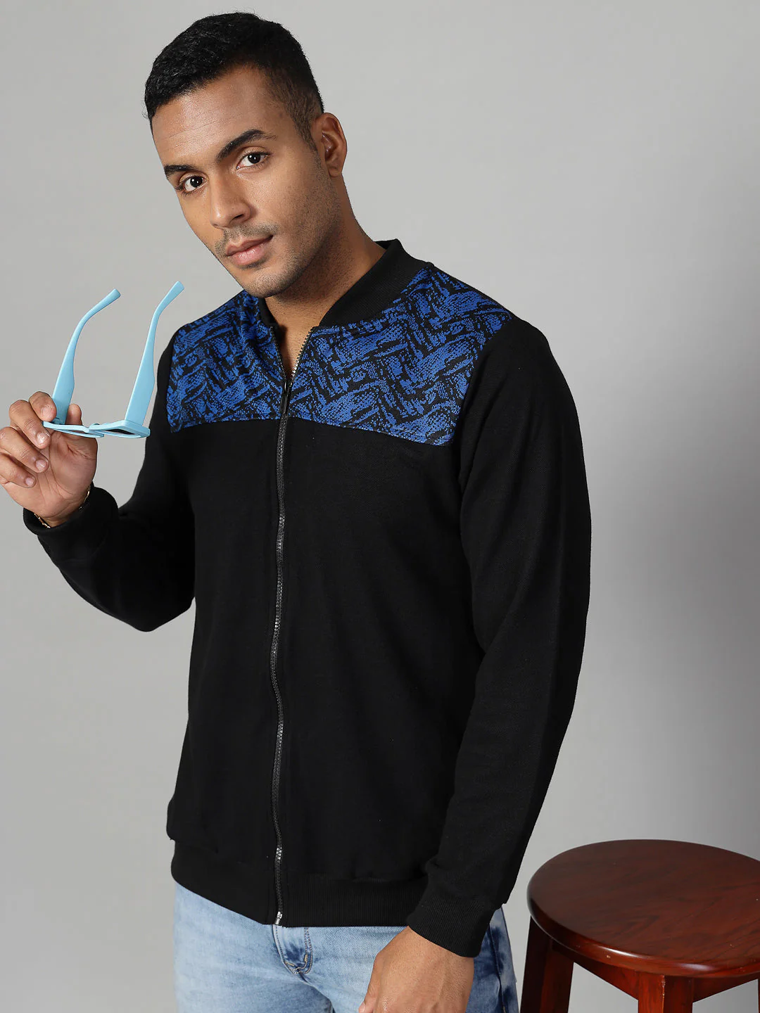 Men Elegant Jacquard Jacket - Image 2