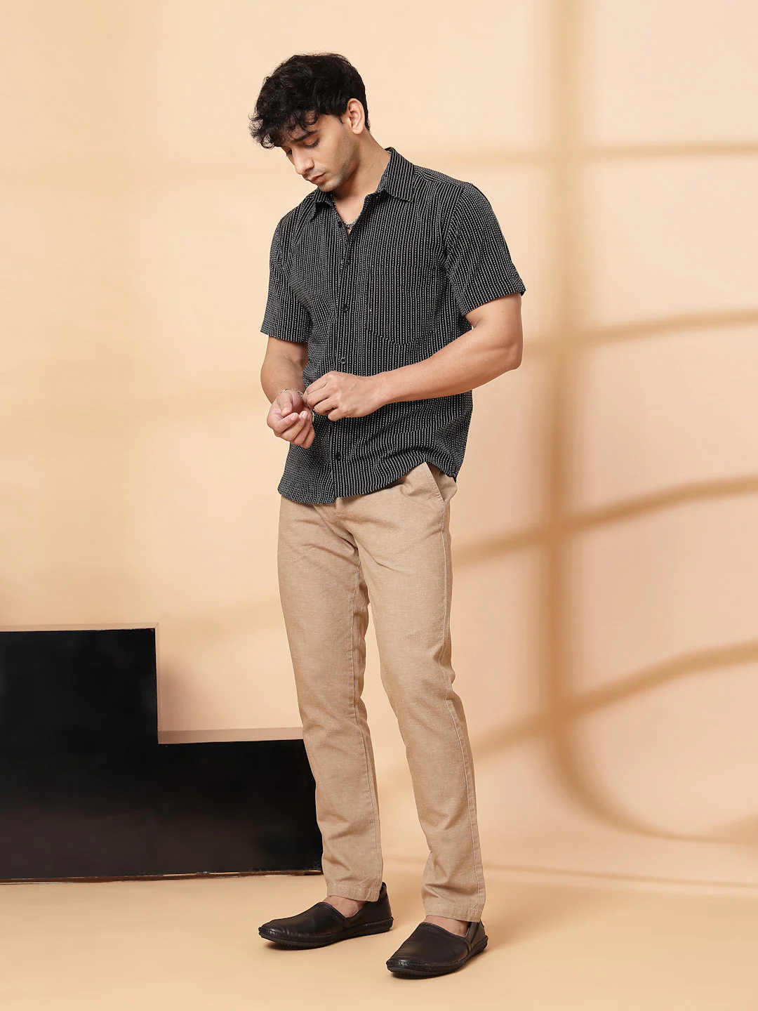 Men Embroidered Cotton Shirt - Image 2