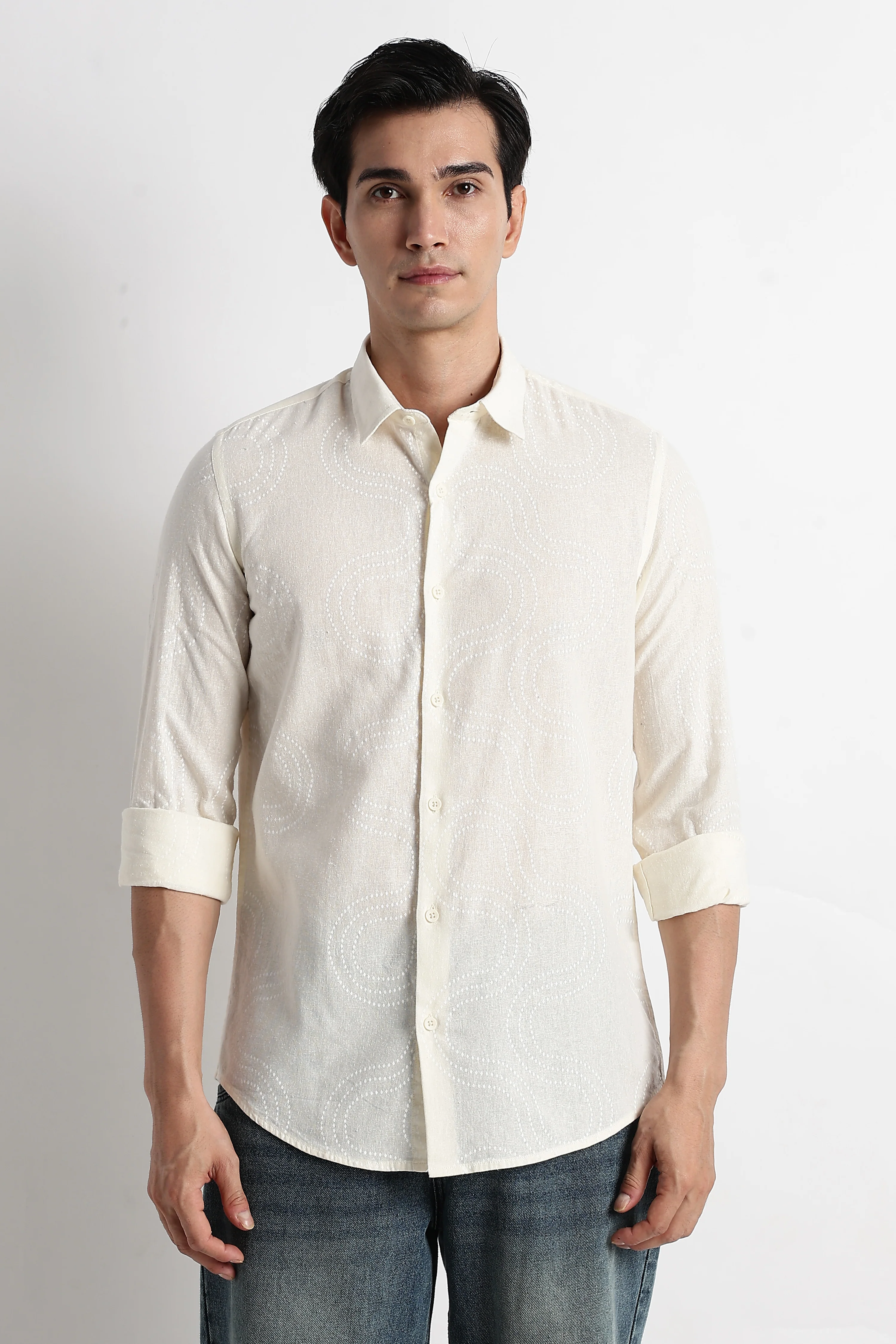 Men Embroidered Shirt - Image 3