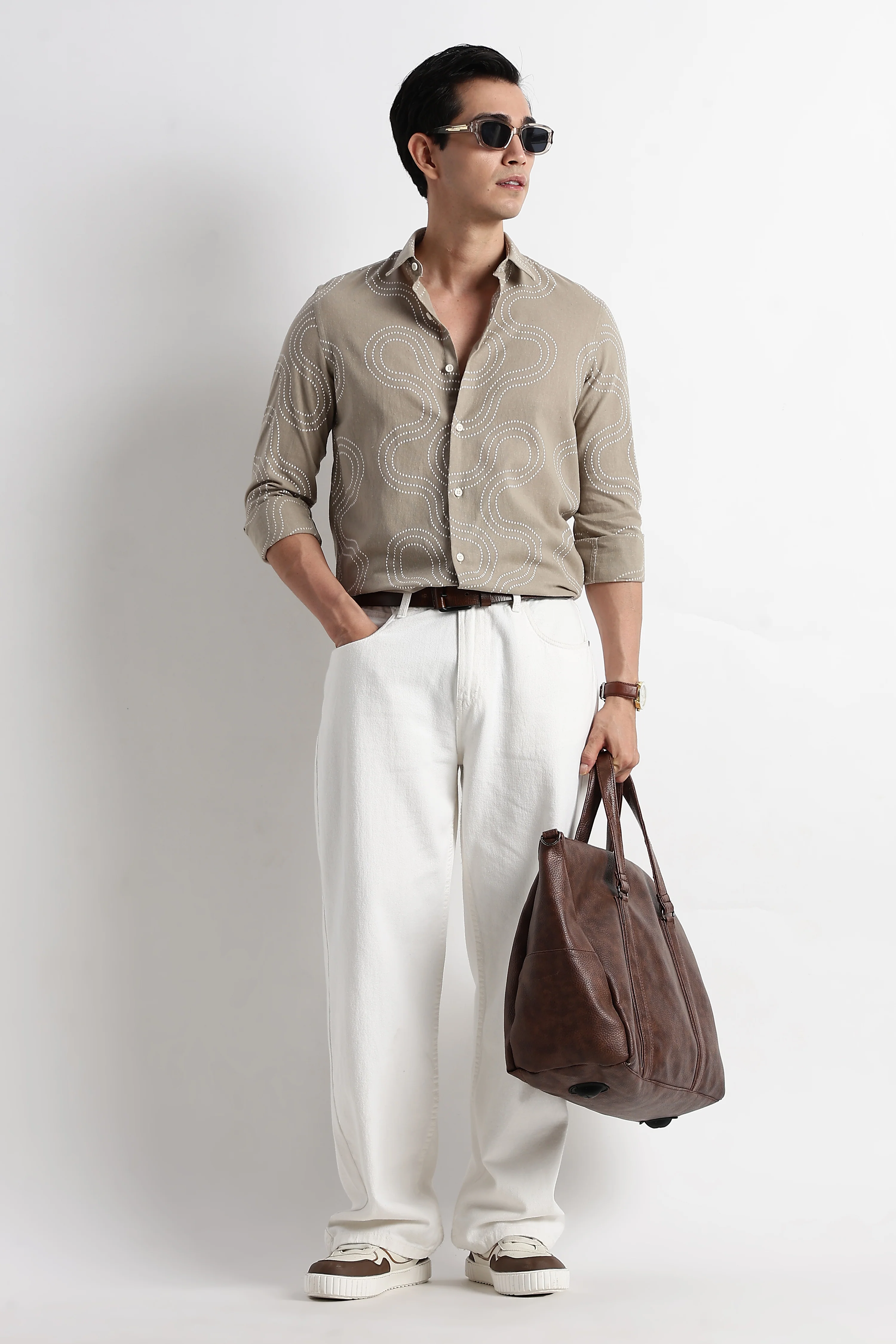 Men Embroidered Shirt - Image 9