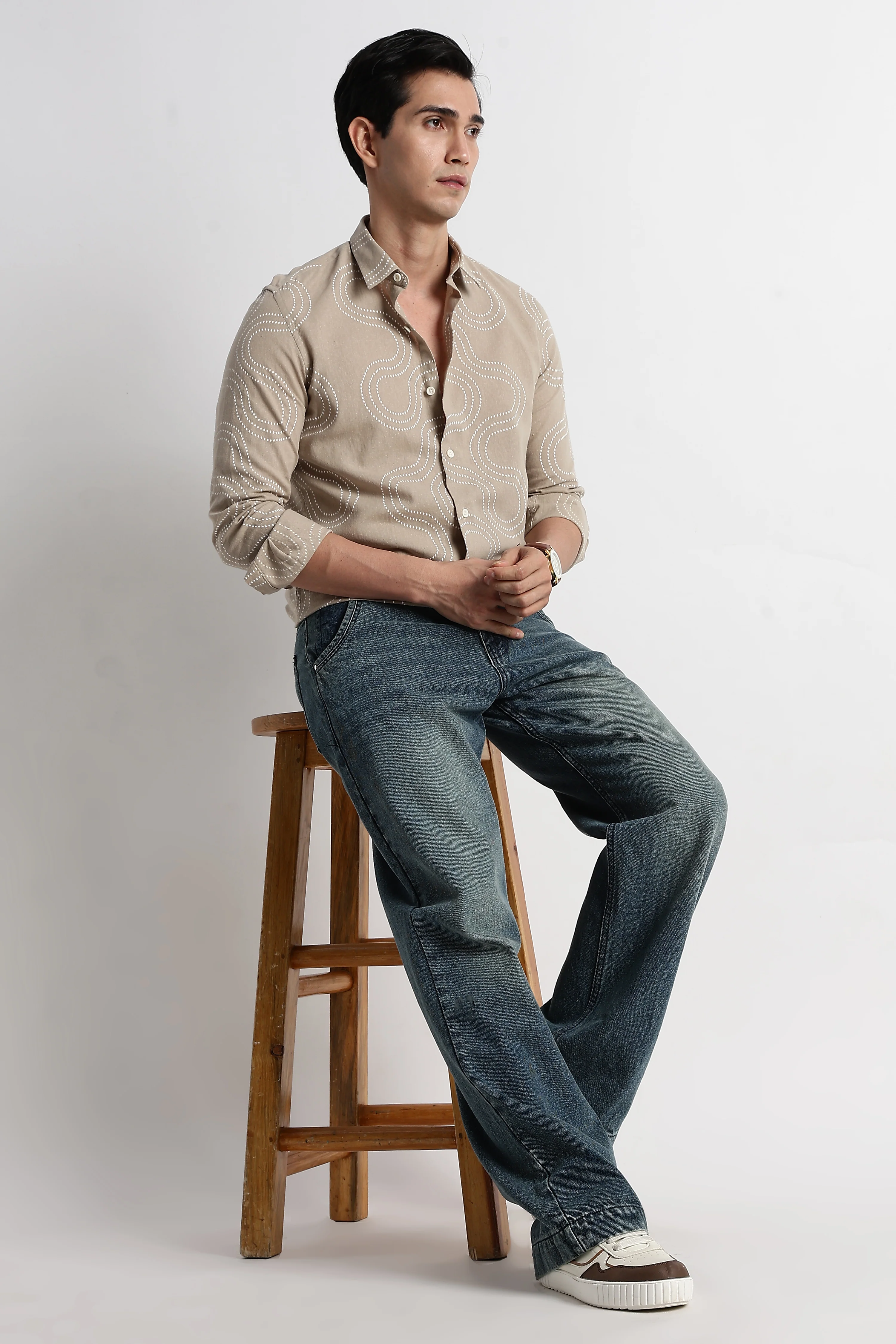 Men Embroidered Shirt - Image 10