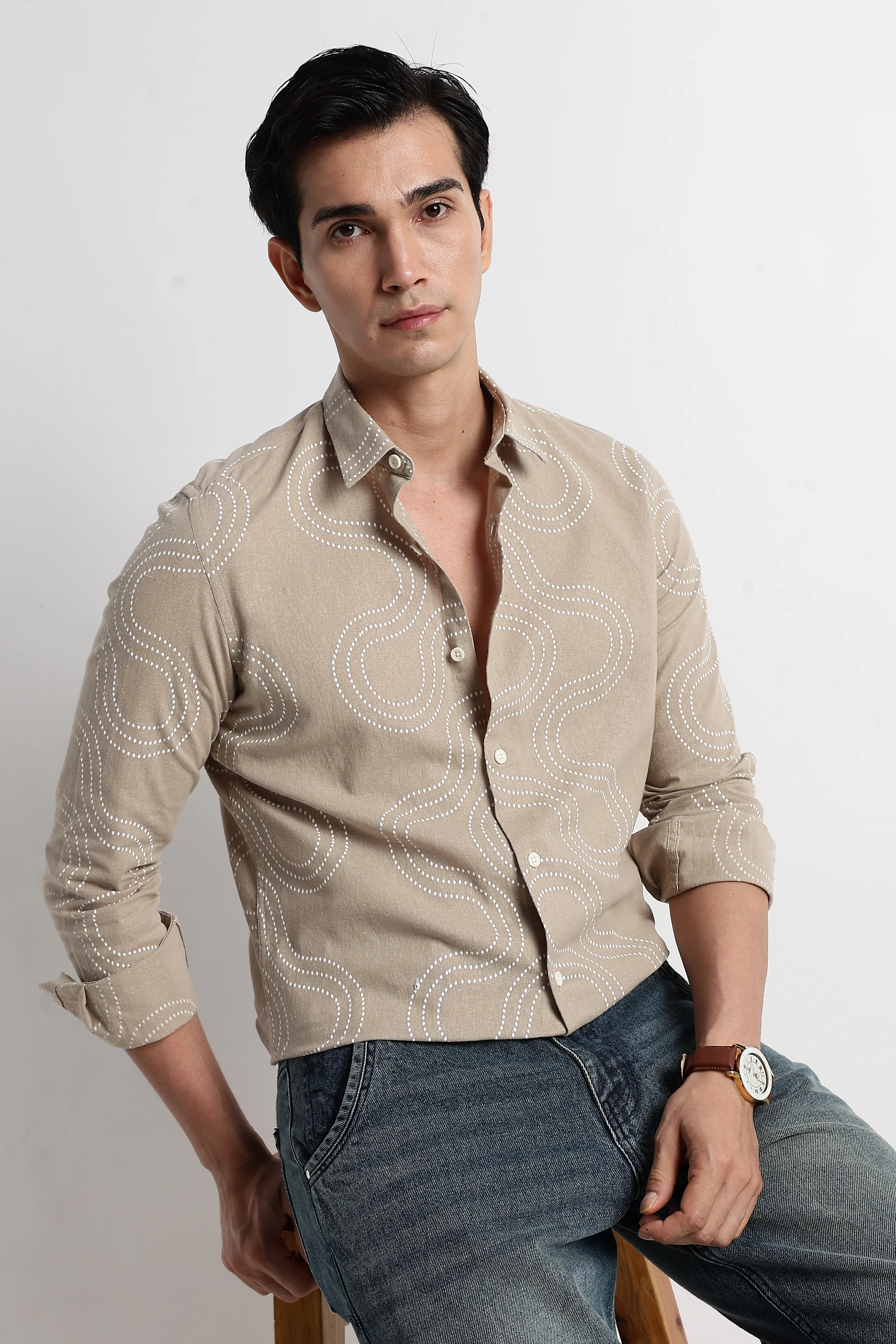 Men Embroidered Shirt - Image 11