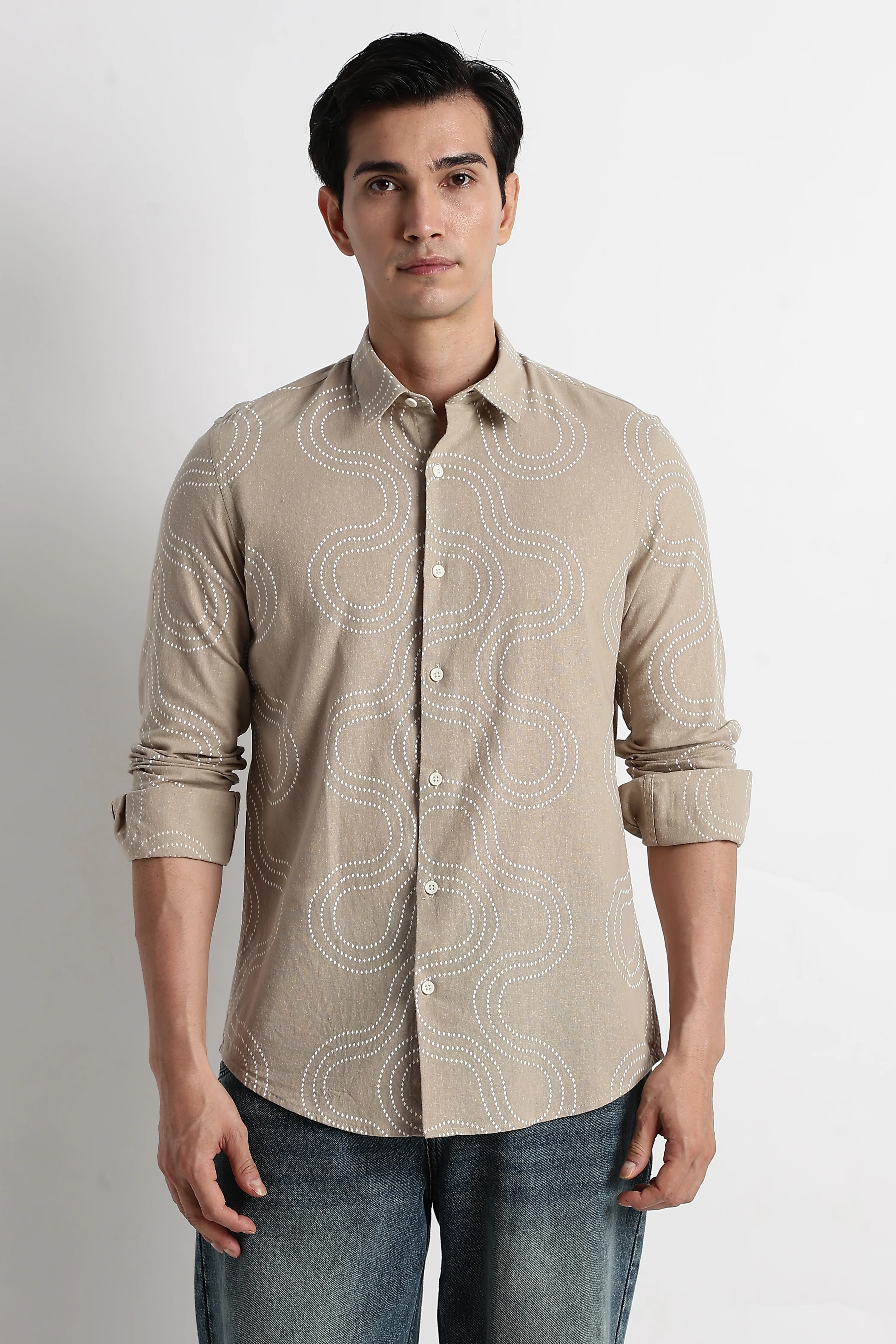 Men Embroidered Shirt - Image 3