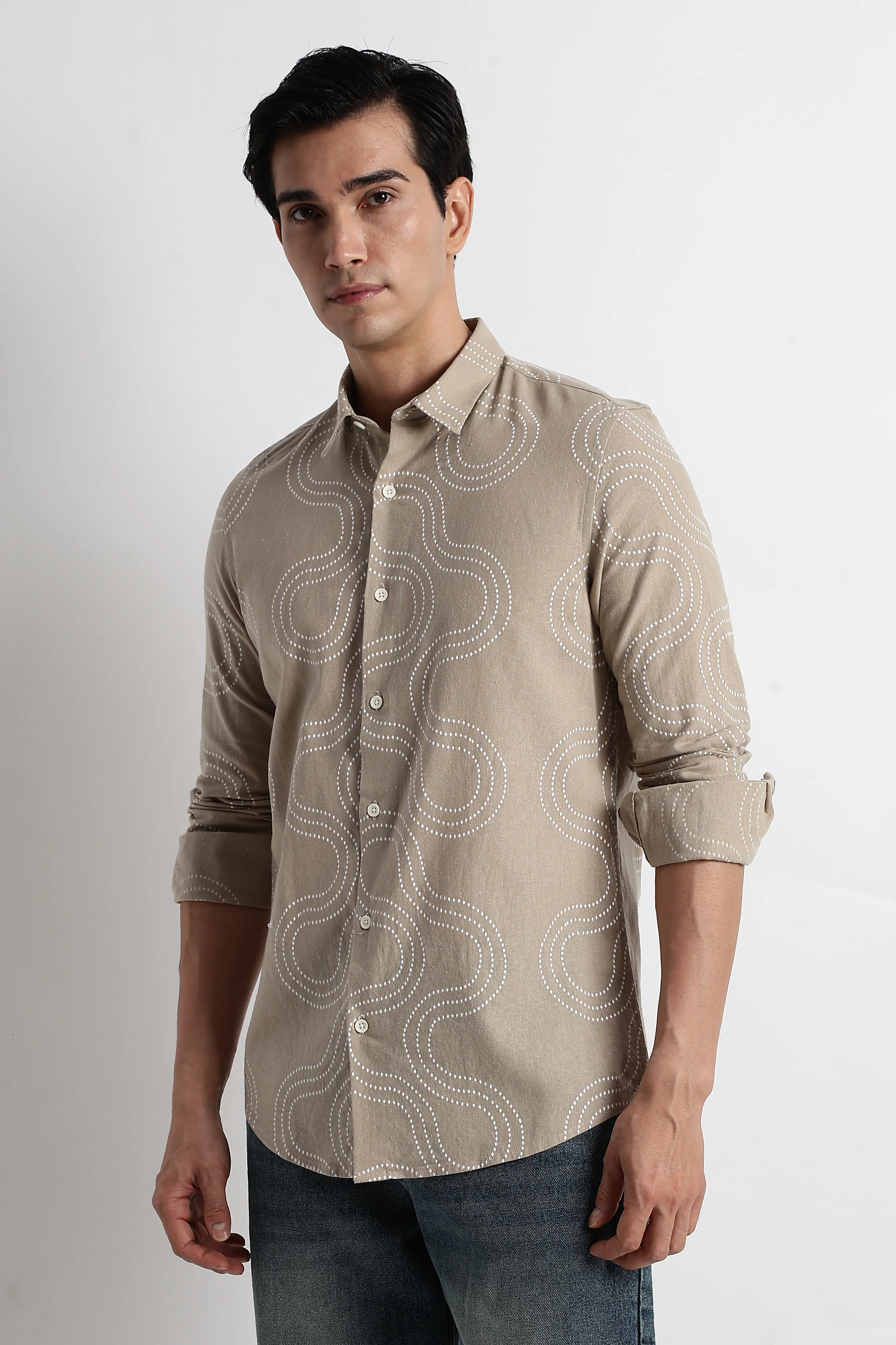 Men Embroidered Shirt - Image 4