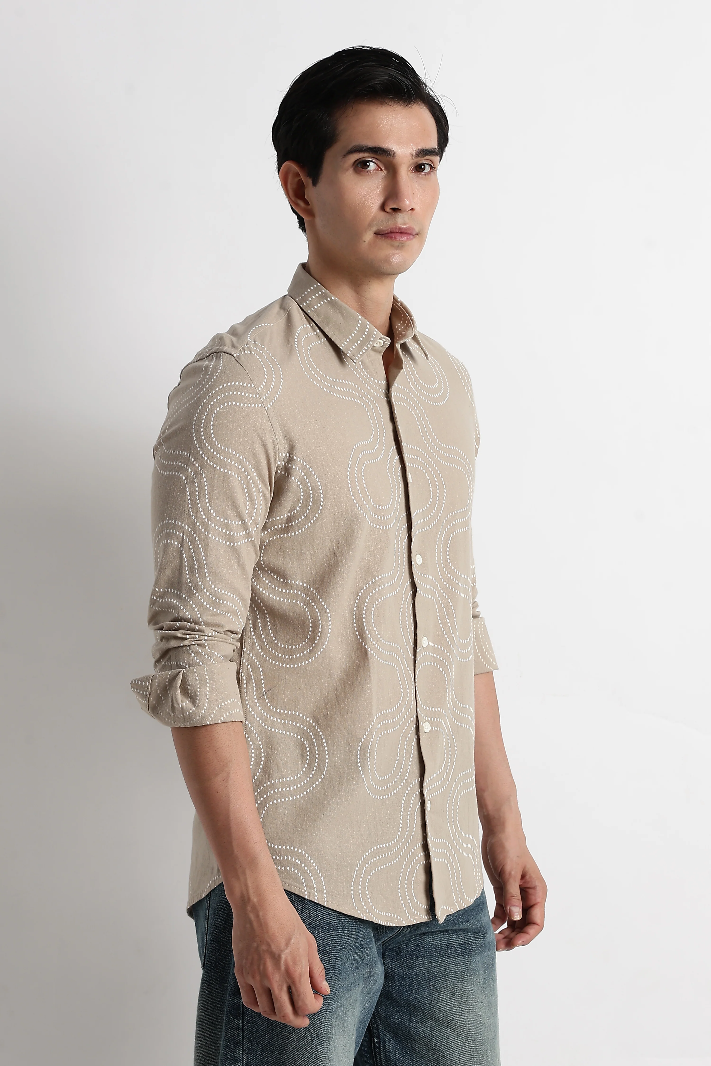 Men Embroidered Shirt - Image 5