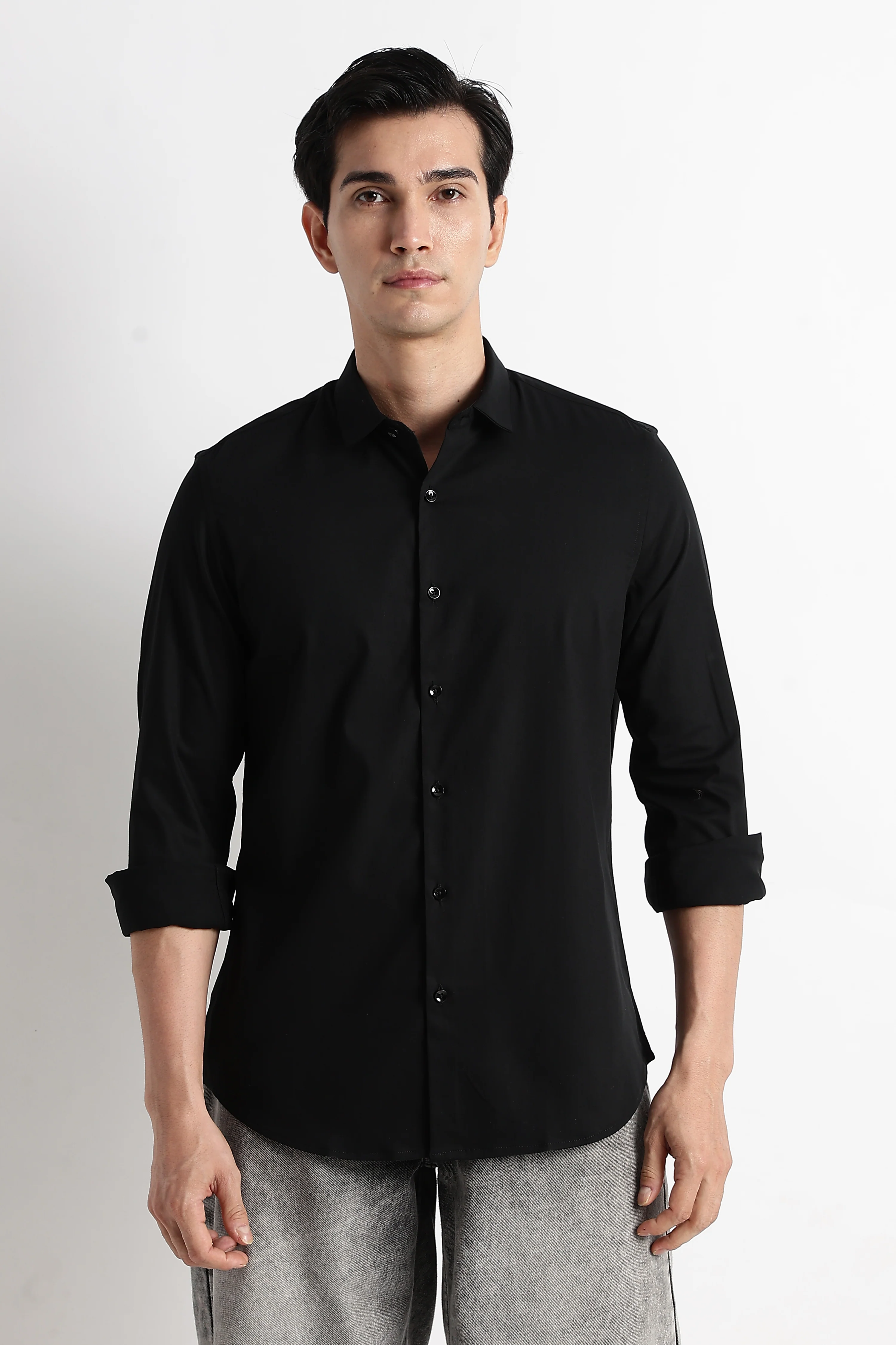 Men Essential Poly-Lycra Shirt - Image 10