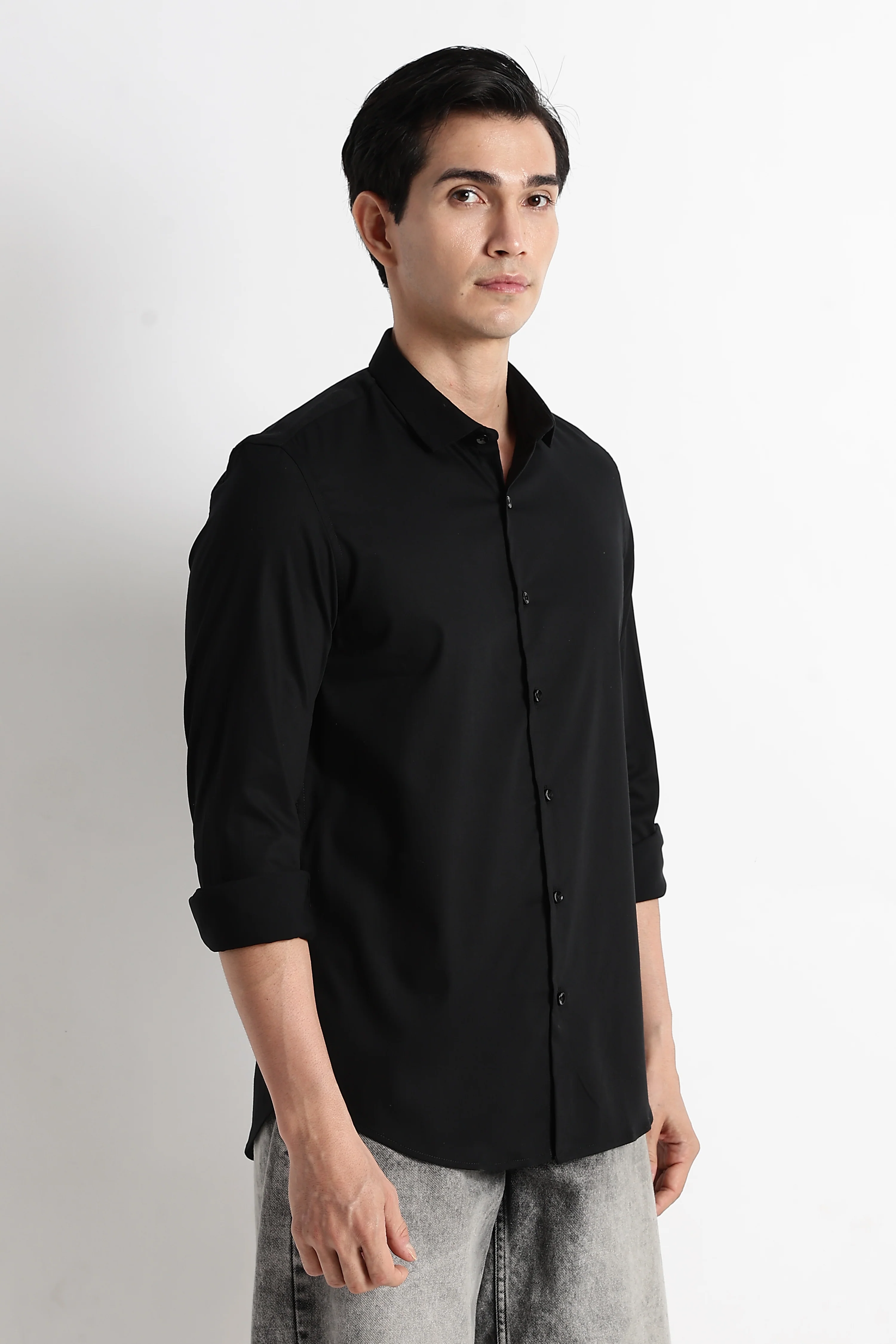 Men Essential Poly-Lycra Shirt - Image 12