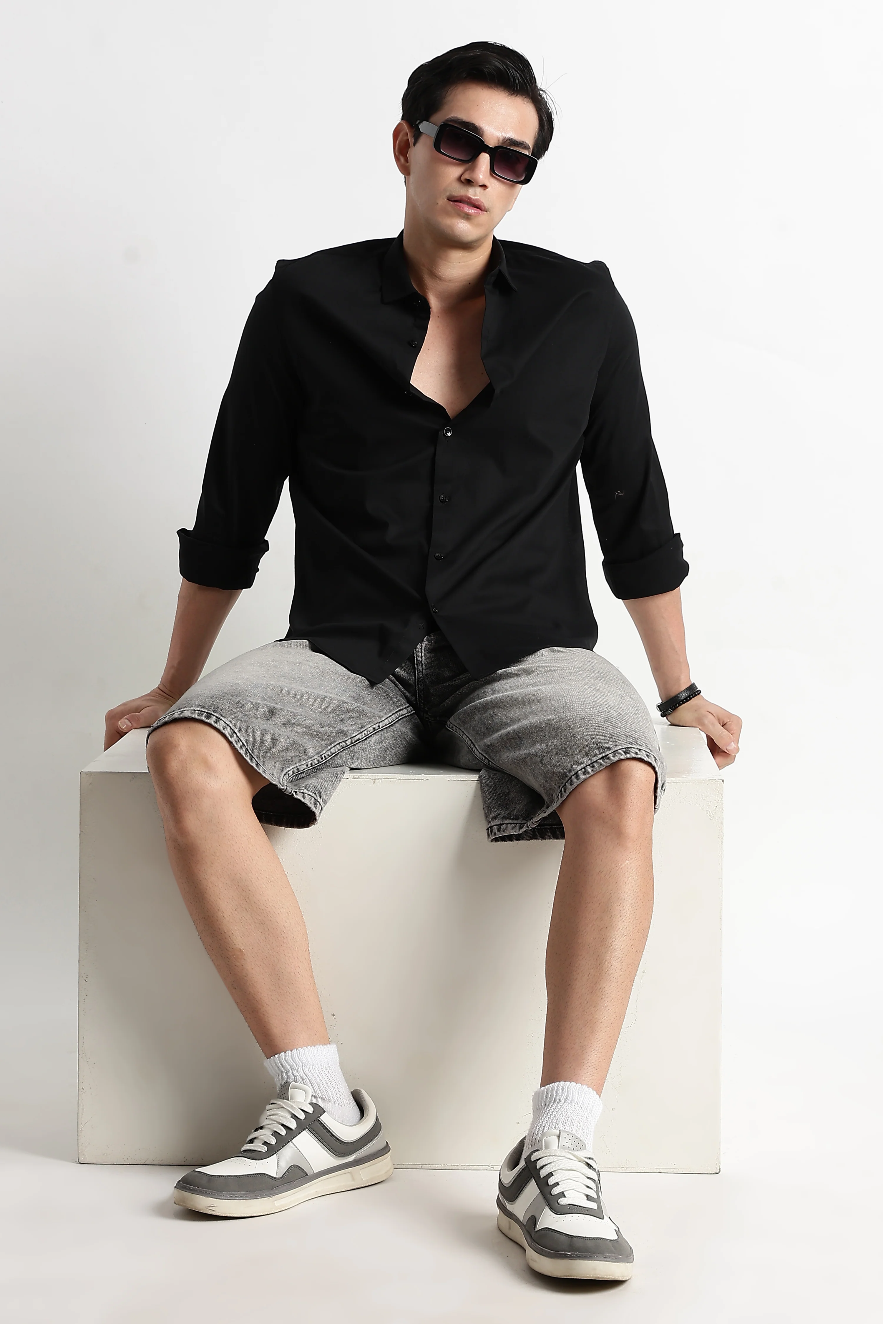 Men Essential Poly-Lycra Shirt - Image 5