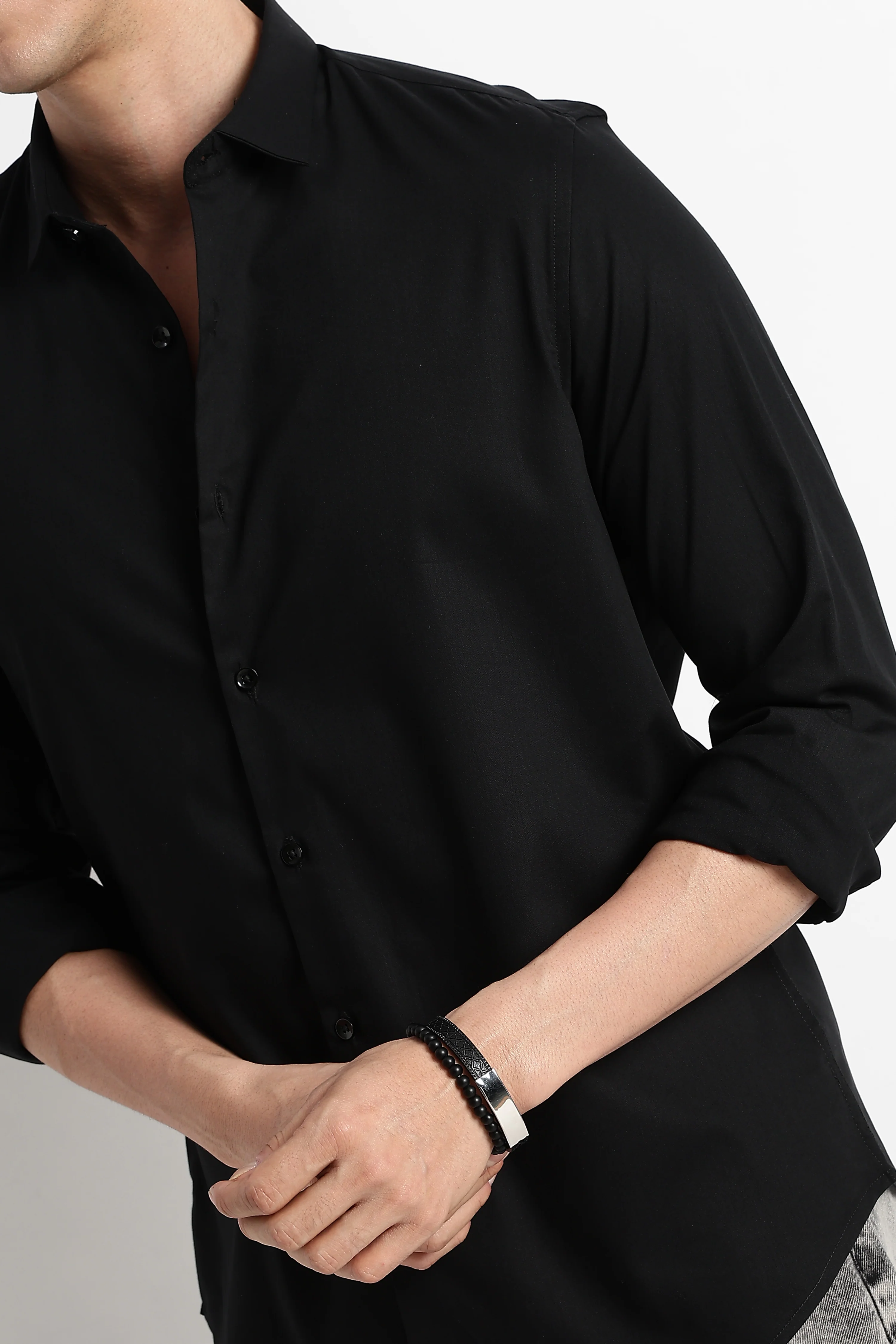 Men Essential Poly-Lycra Shirt - Image 9