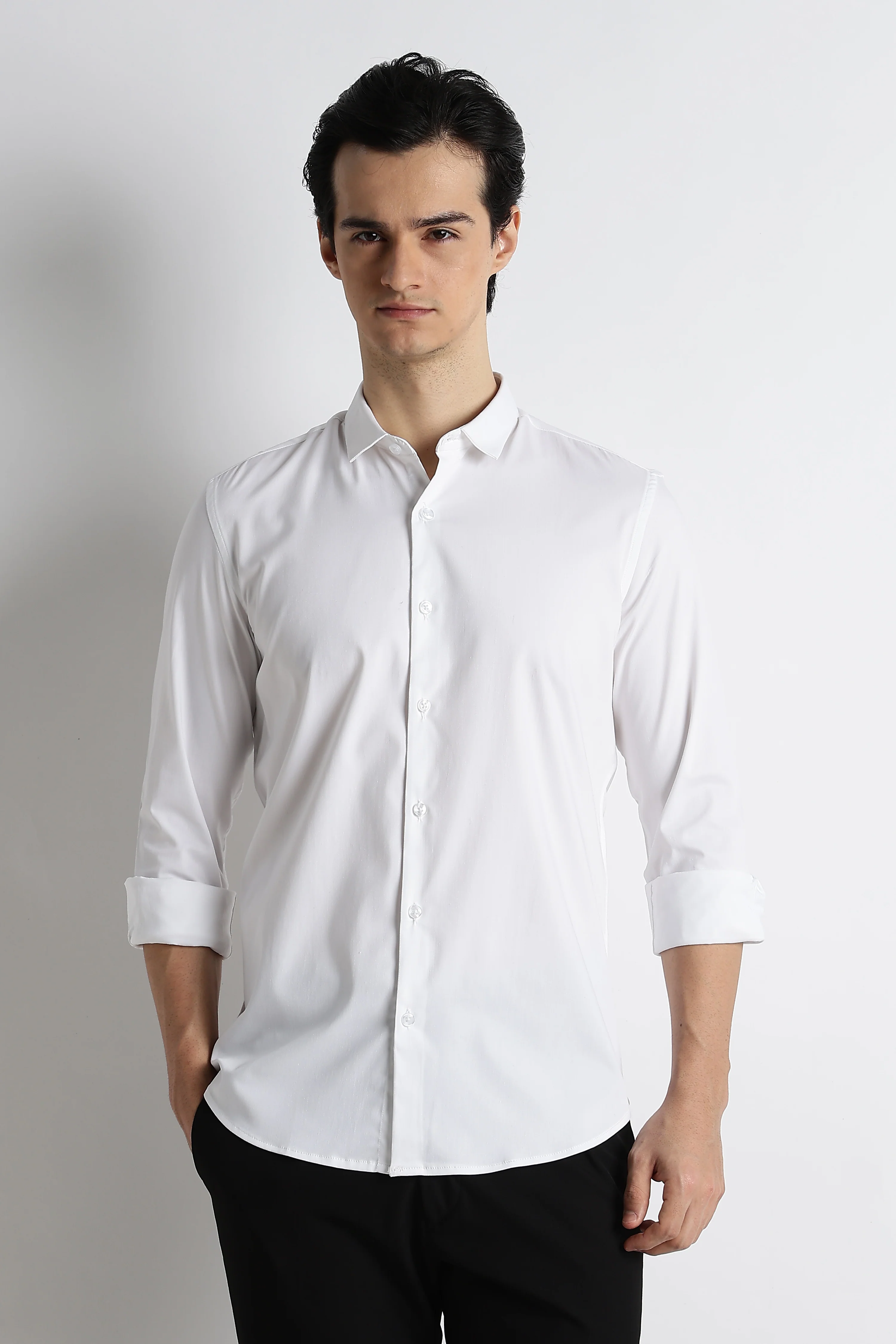 Men Essential Poly-Lycra Shirt - Image 11
