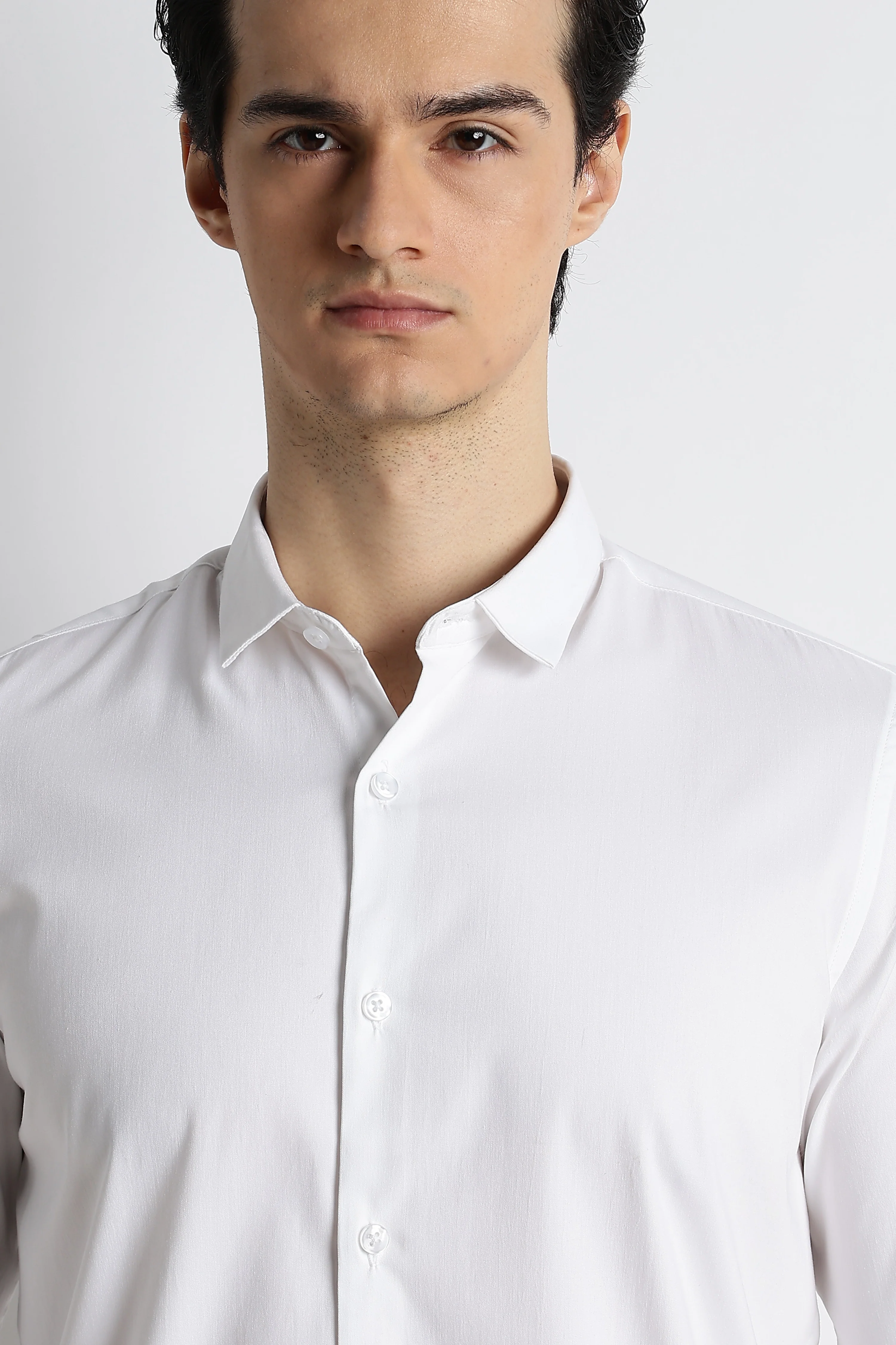 Men Essential Poly-Lycra Shirt - Image 3