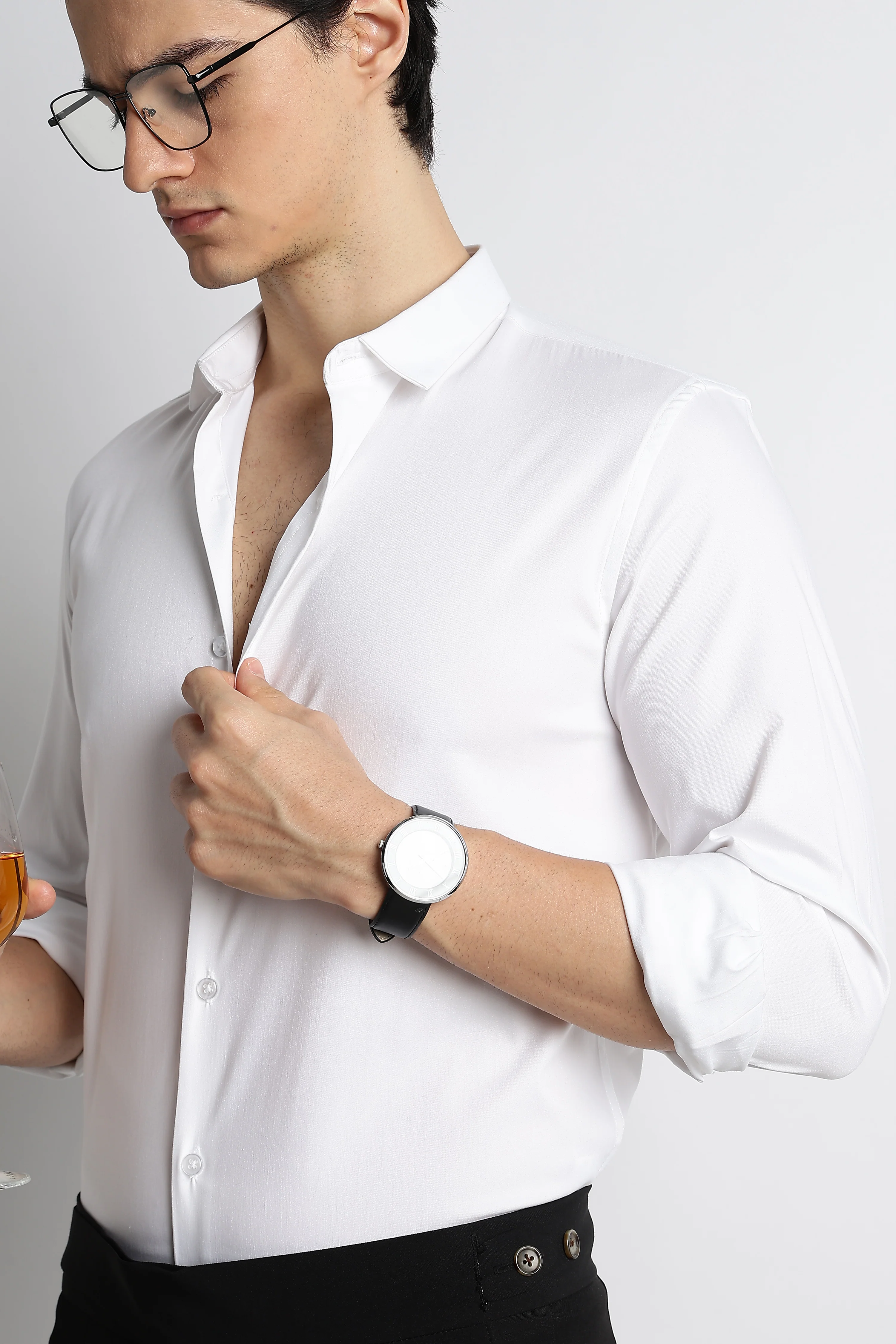 Men Essential Poly-Lycra Shirt - Image 5