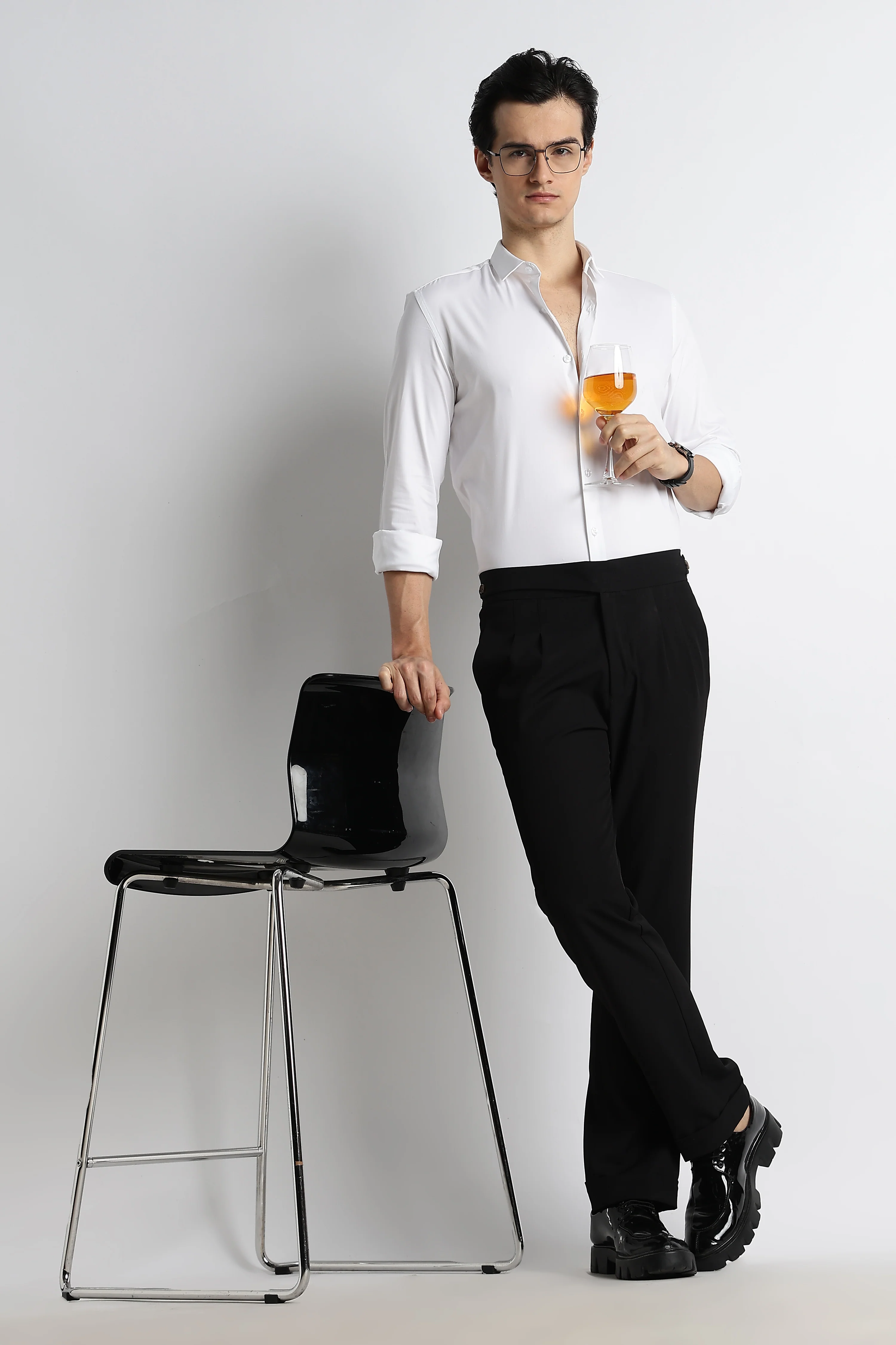 Men Essential Poly-Lycra Shirt - Image 6