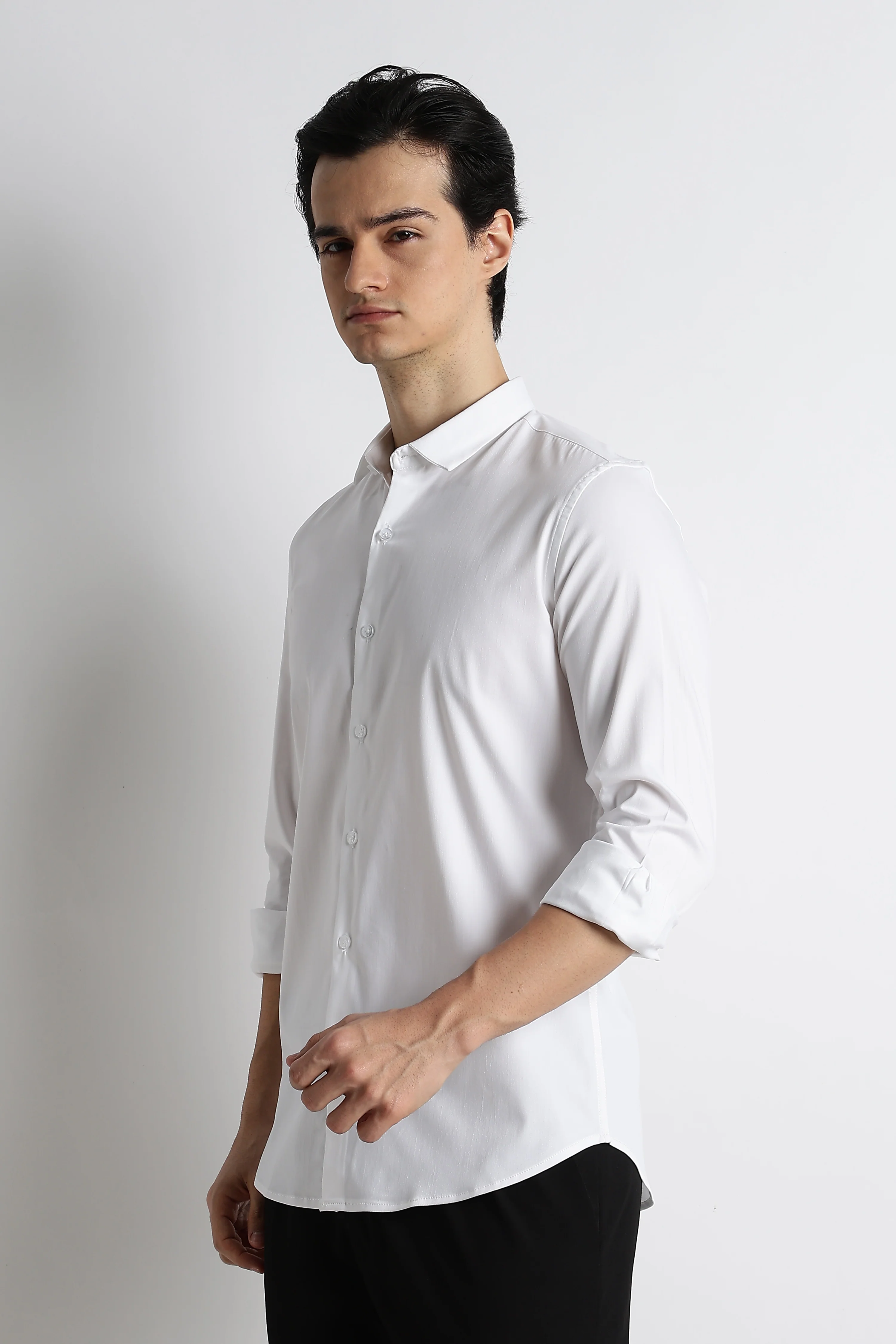 Men Essential Poly-Lycra Shirt - Image 9