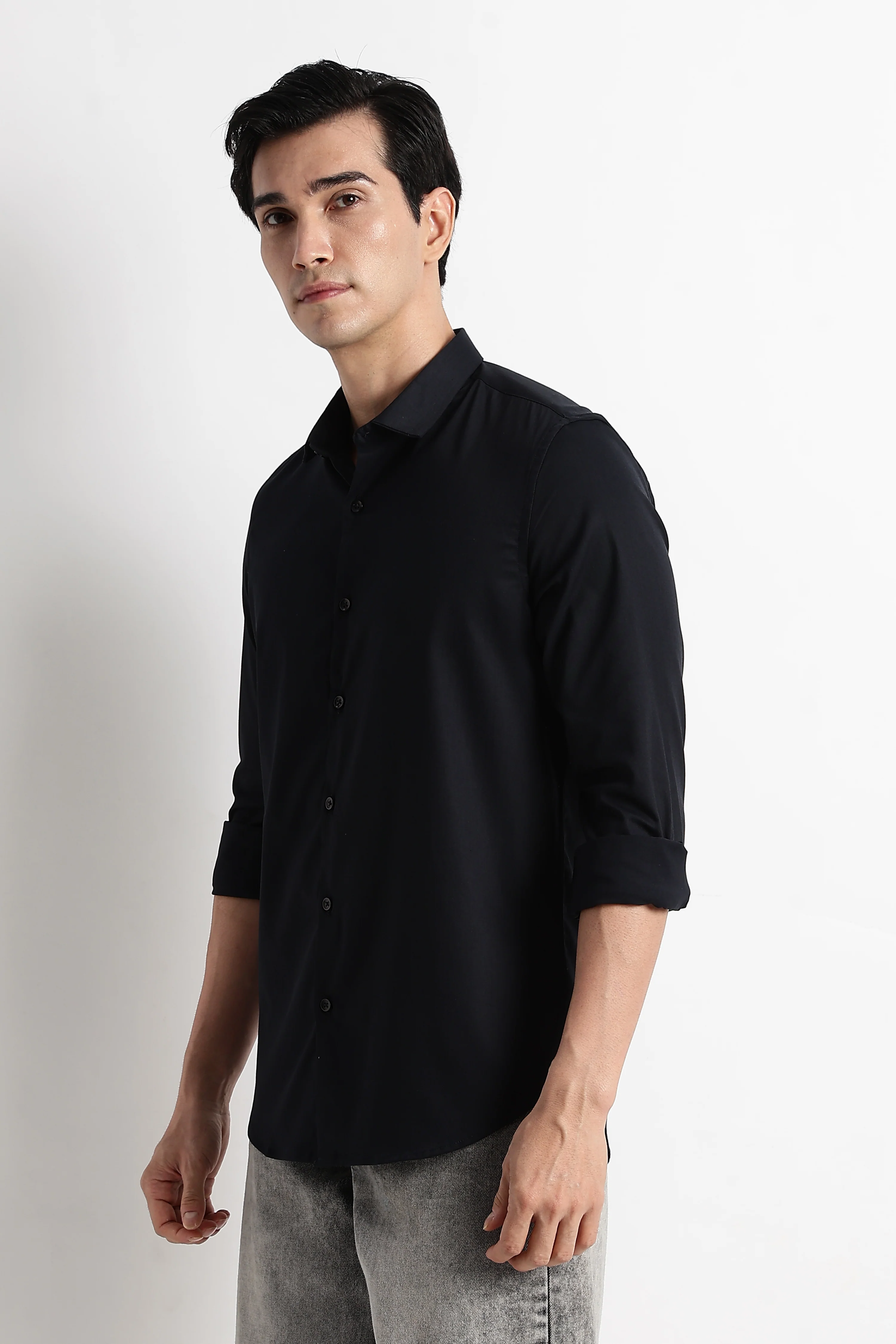 Men Essential Poly-Lycra Shirt - Image 10