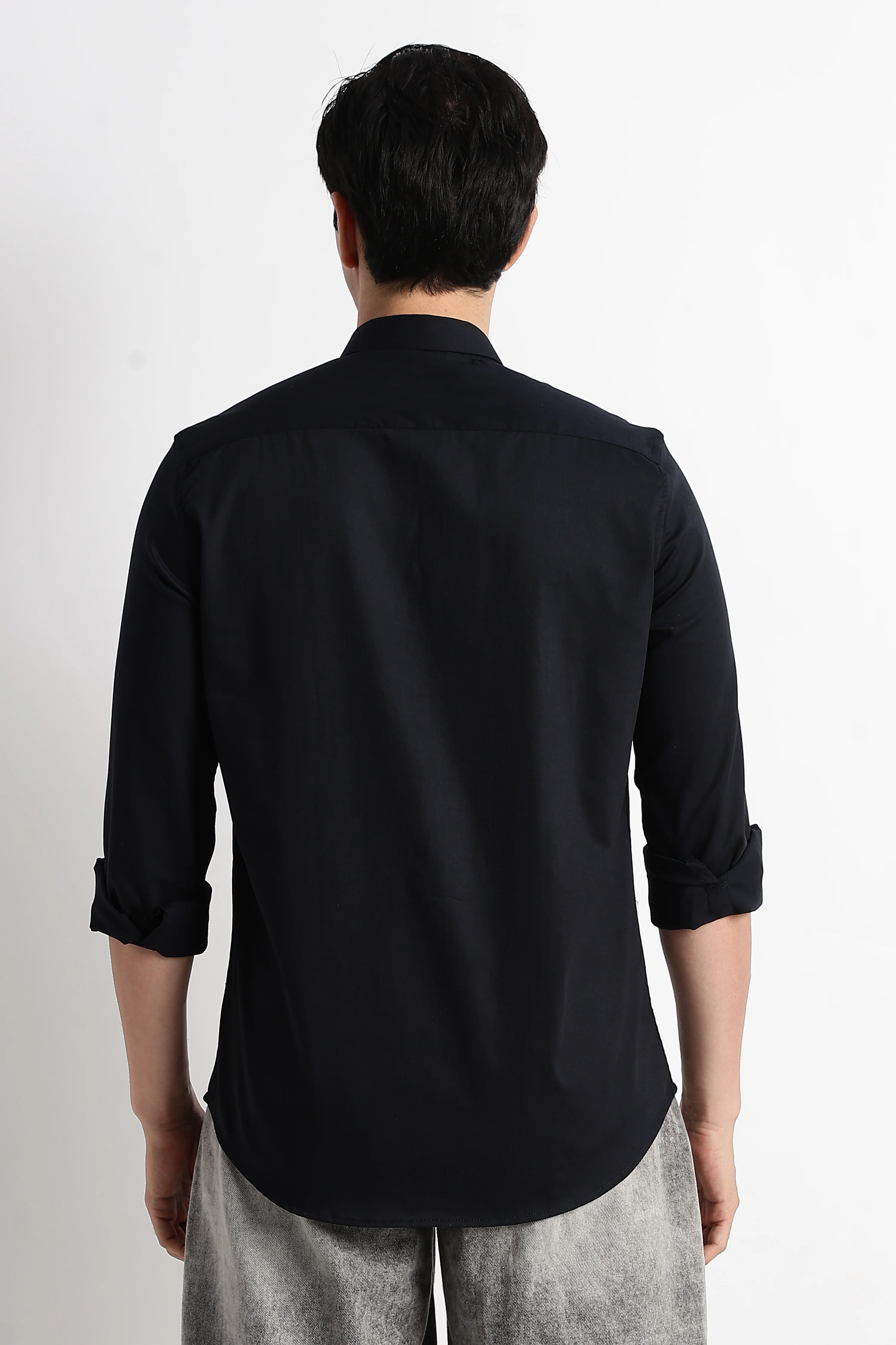 Men Essential Poly-Lycra Shirt - Image 3