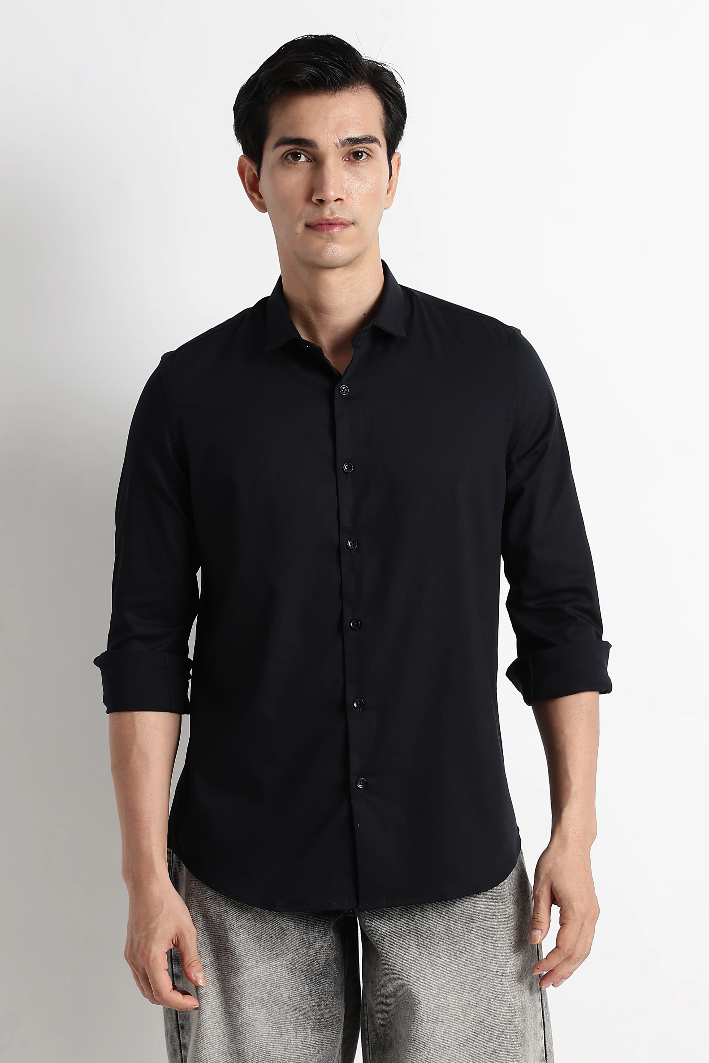 Men Essential Poly-Lycra Shirt - Image 4