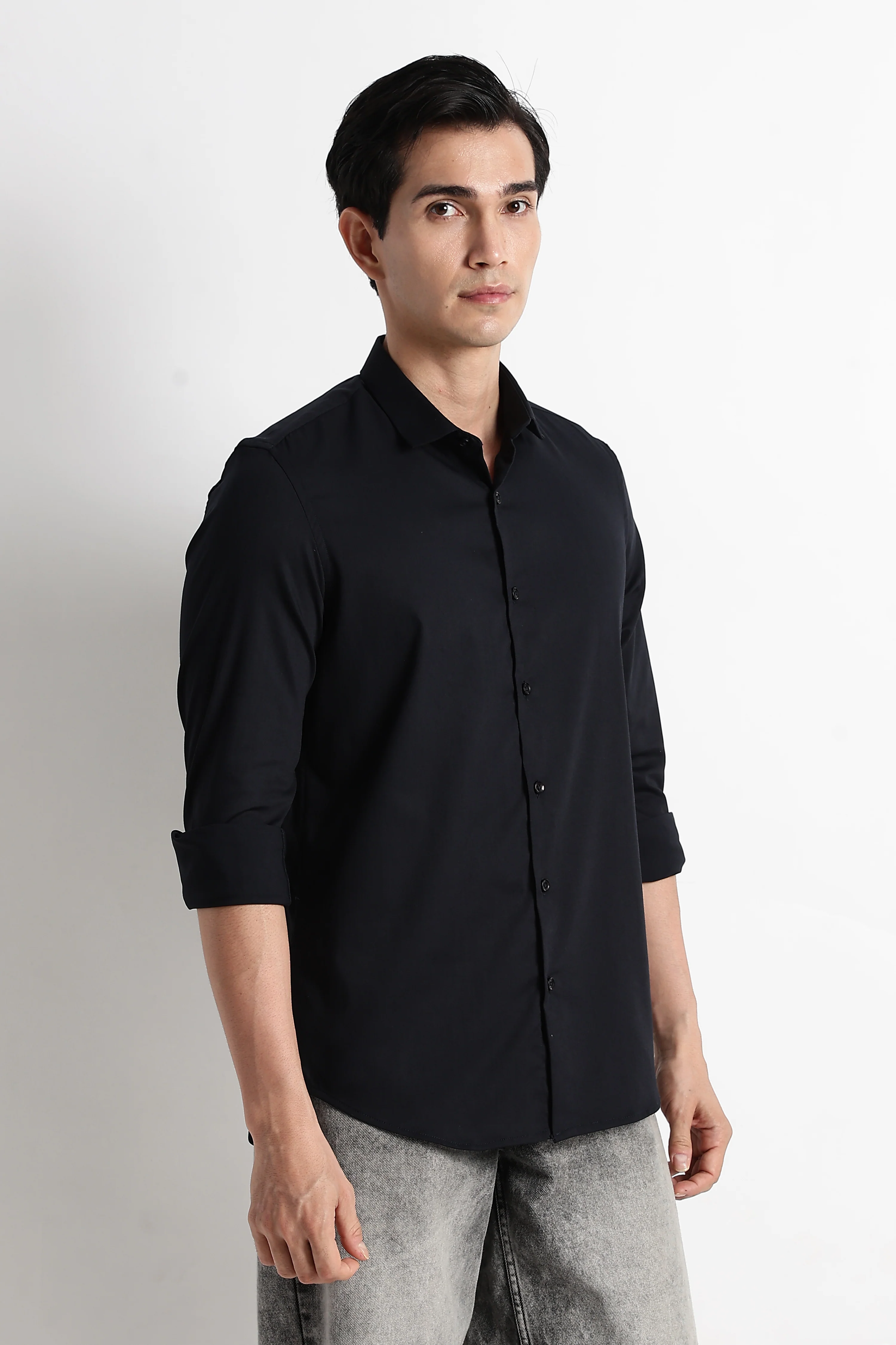 Men Essential Poly-Lycra Shirt - Image 7