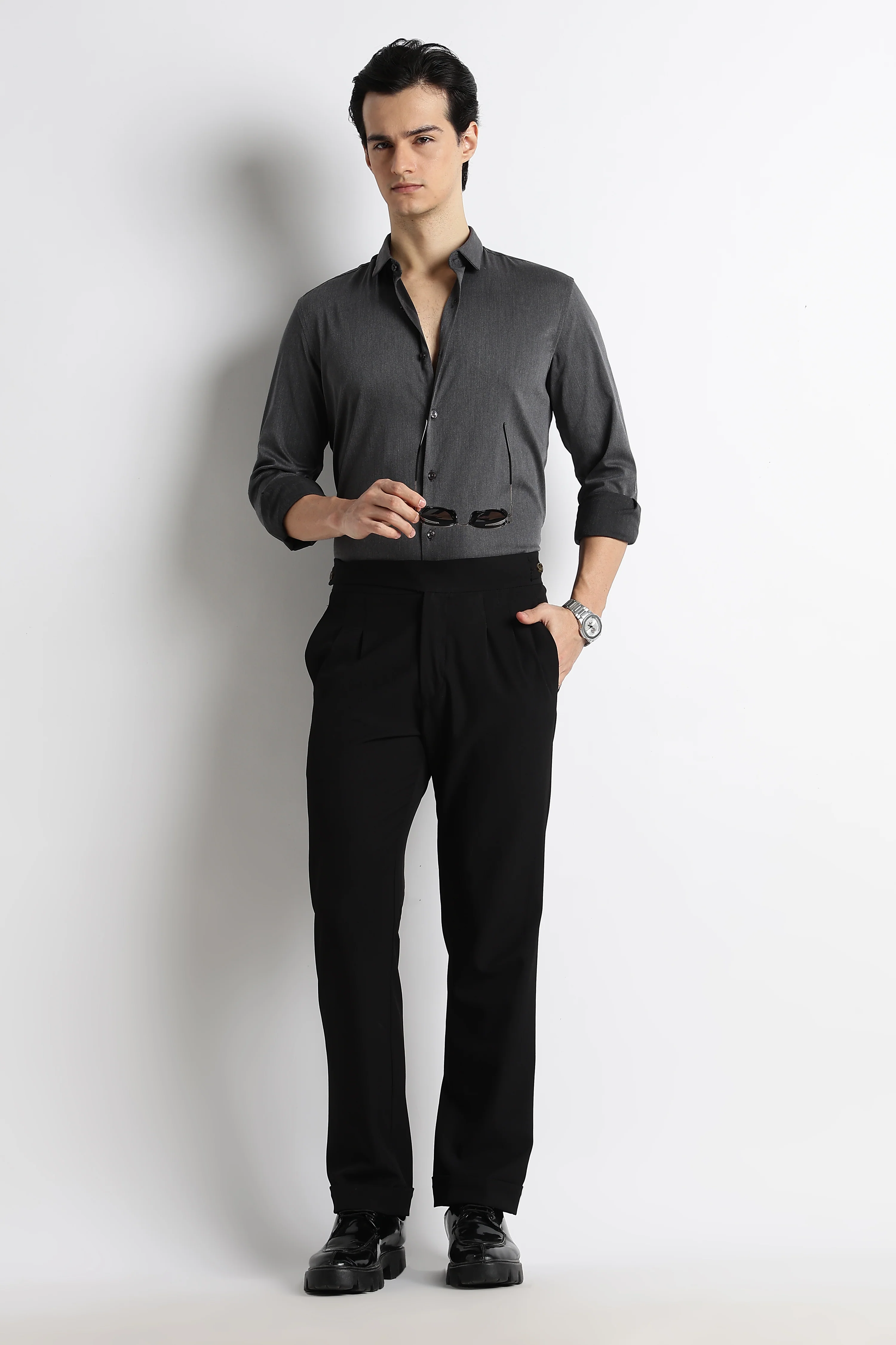 Men Essential Poly-Lycra Shirt - Image 10