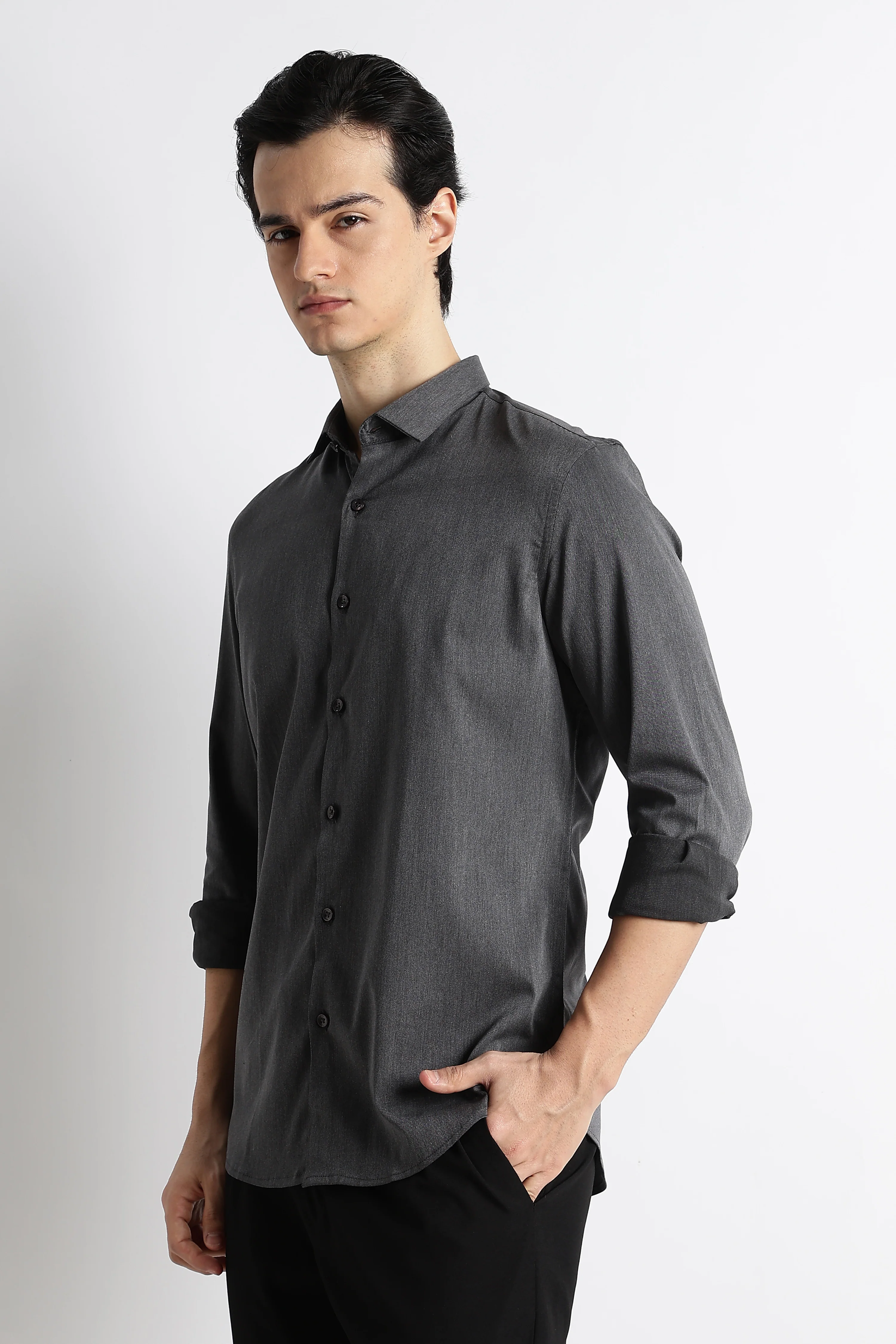 Men Essential Poly-Lycra Shirt - Image 9