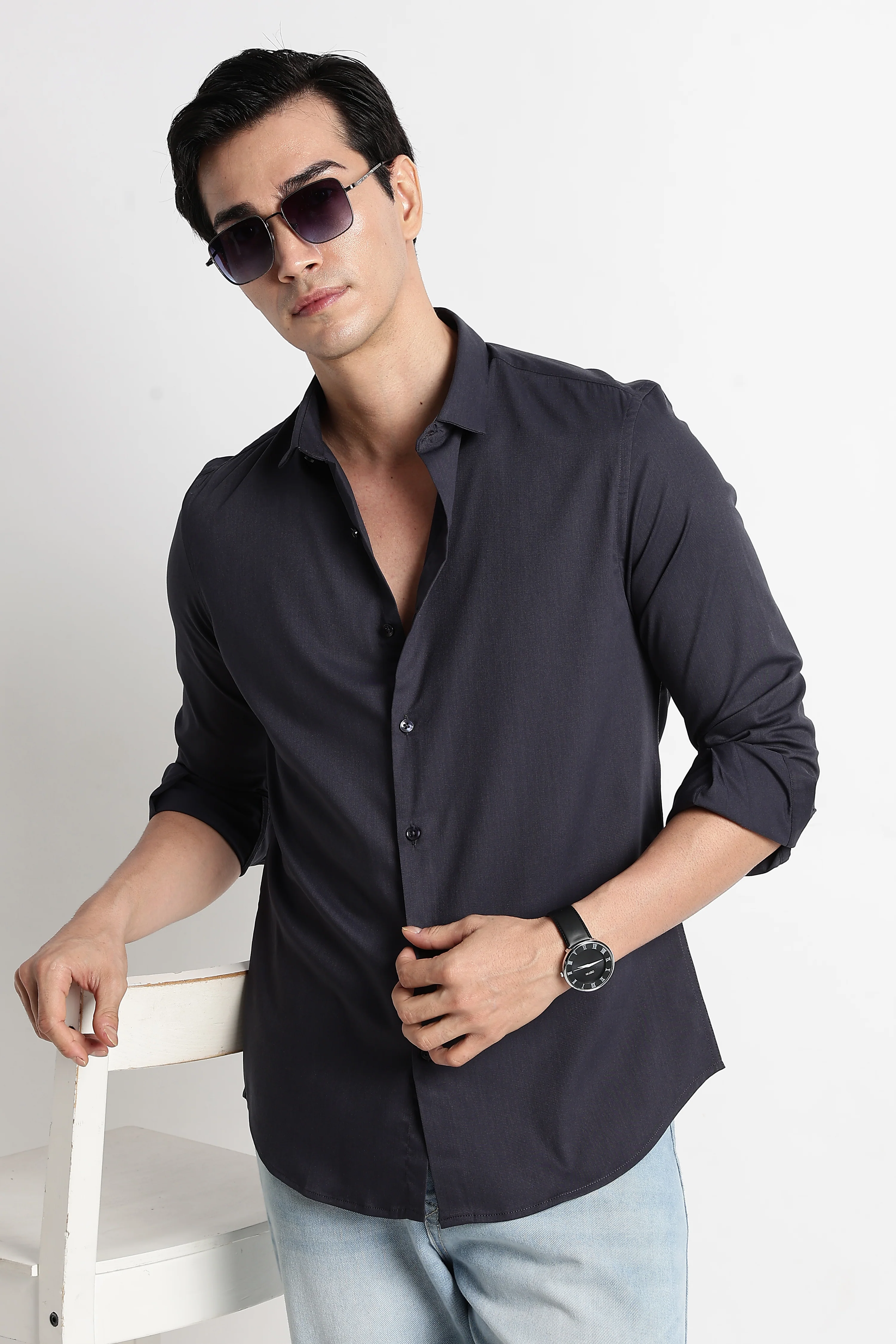 Men Essential Poly-Lycra Shirt