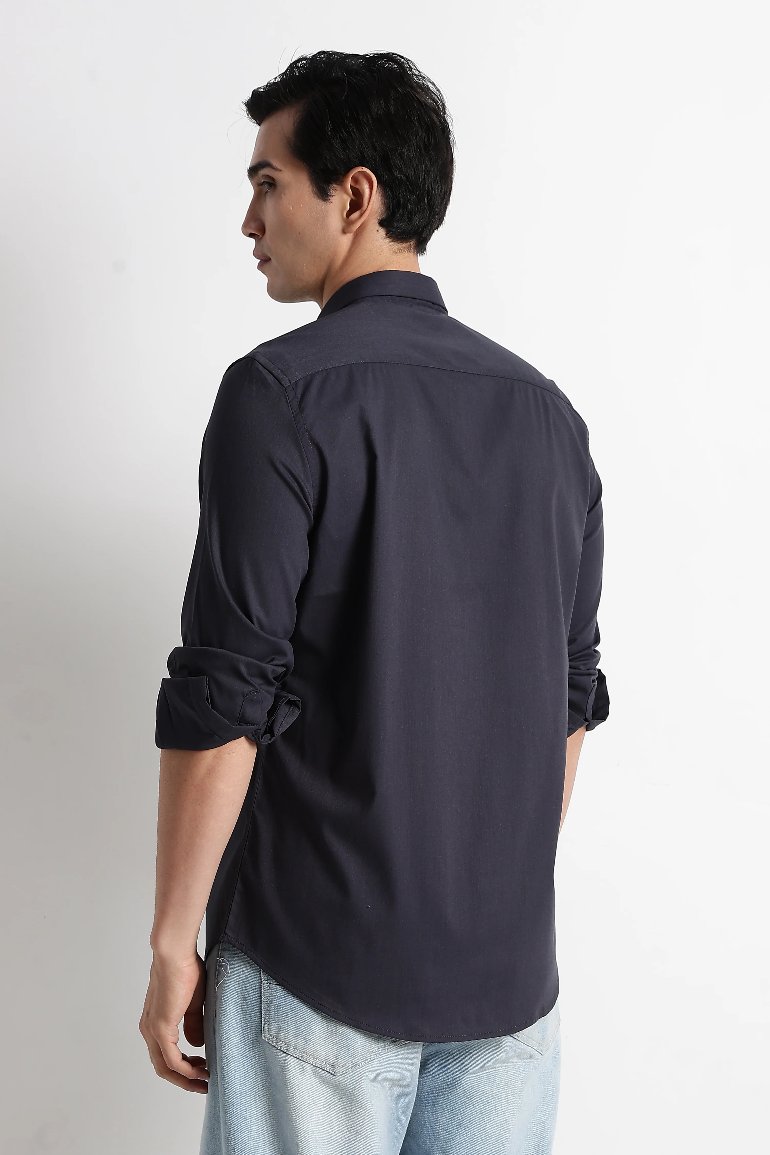 Men Essential Poly-Lycra Shirt - Image 5